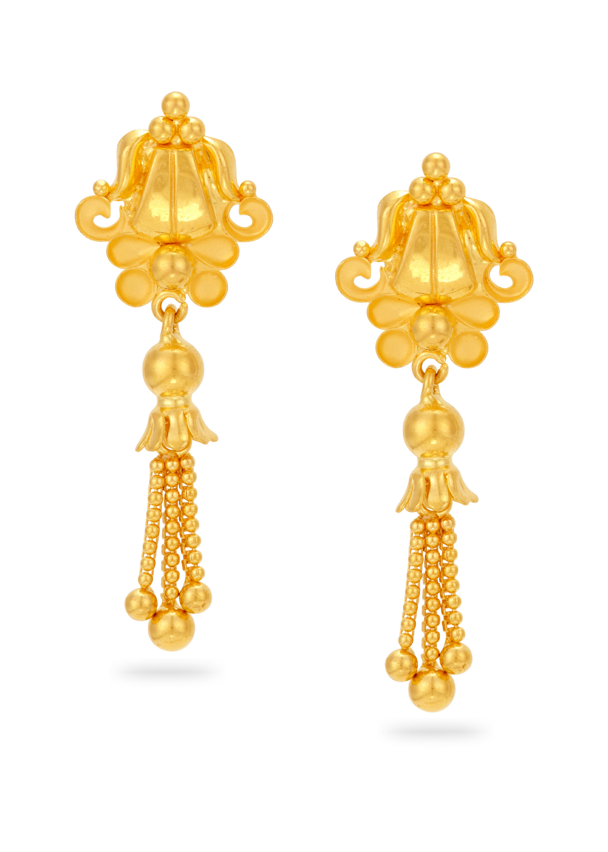 Enchanting Chain 22K Gold Hanging Earring