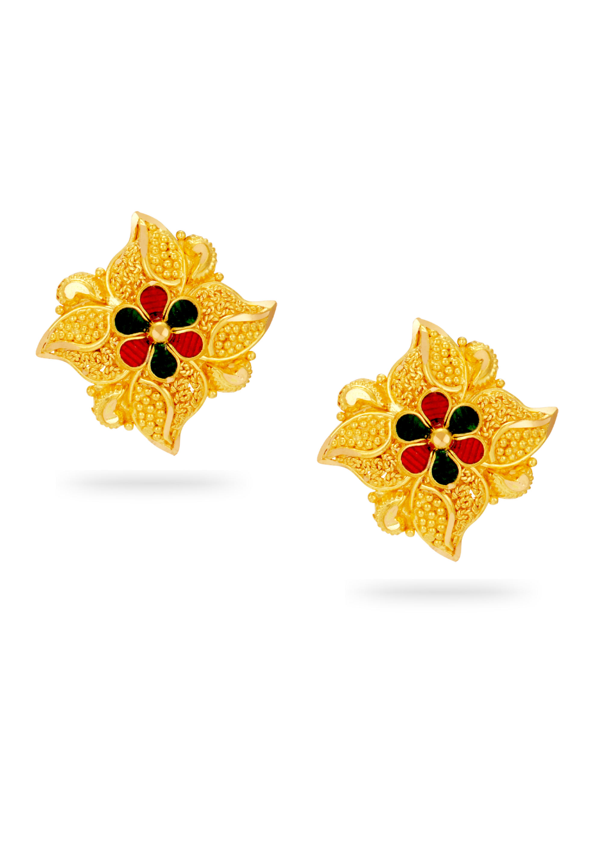 Kerala Essence 22K Gold Traditional Earring
