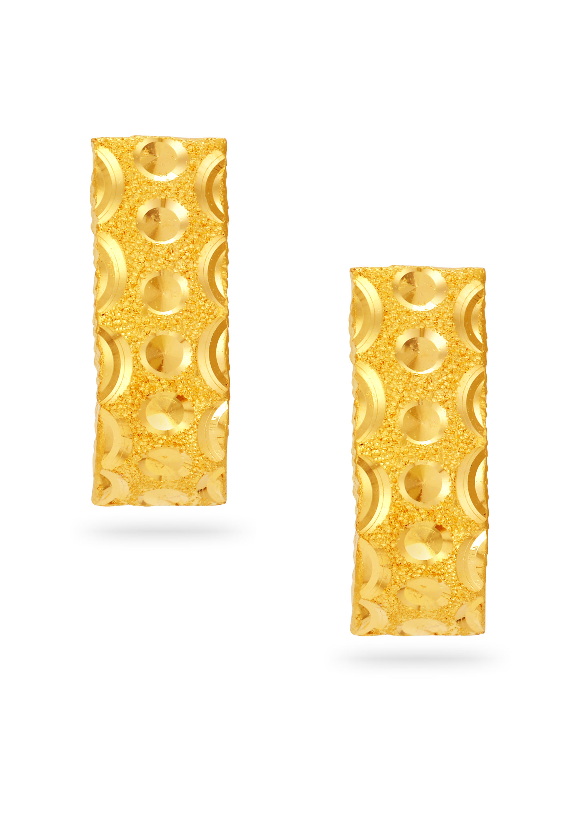 Graceful Glow 22K Gold Stud Earring