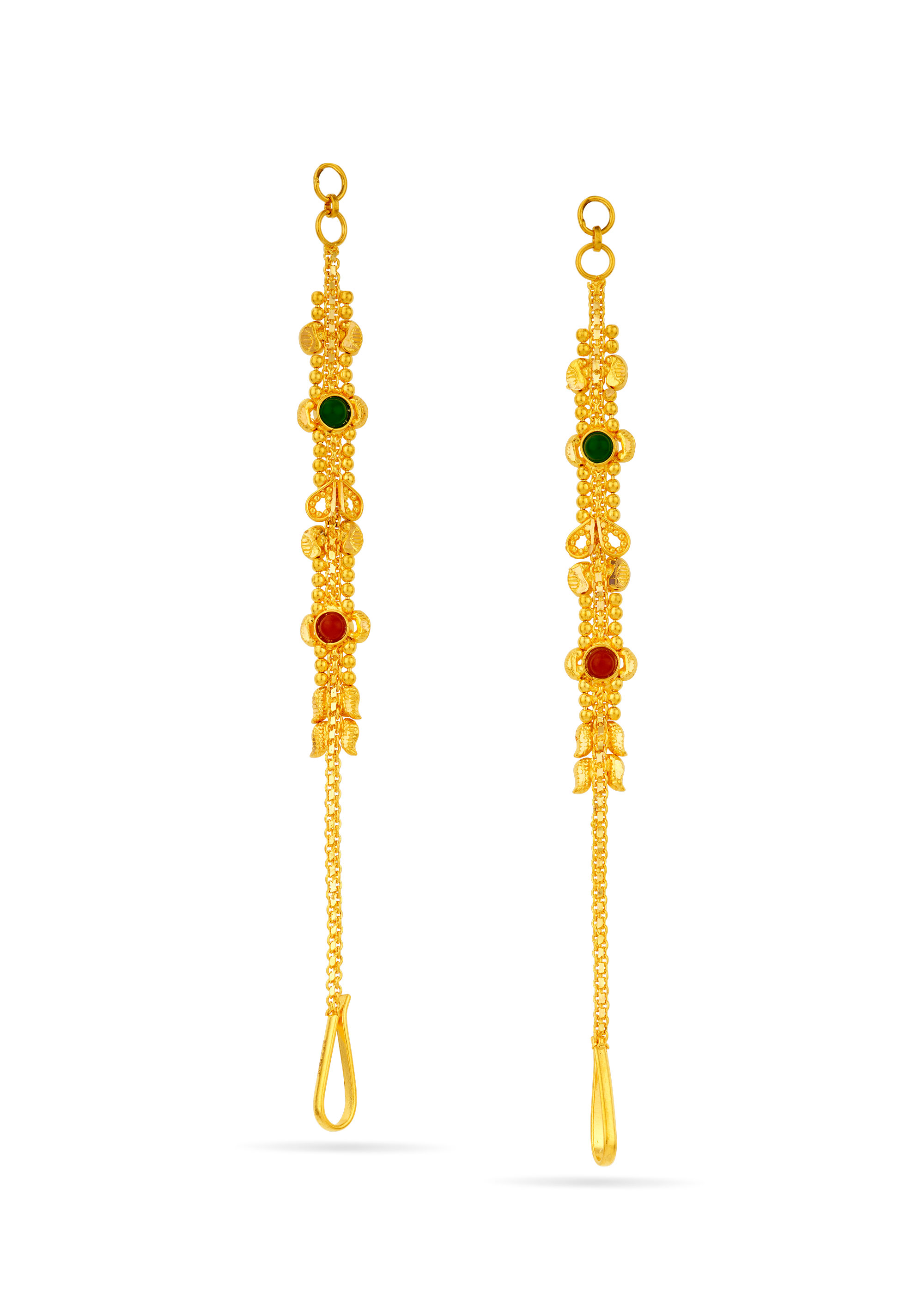 Elegant Half Mattil 22K Gold Earring