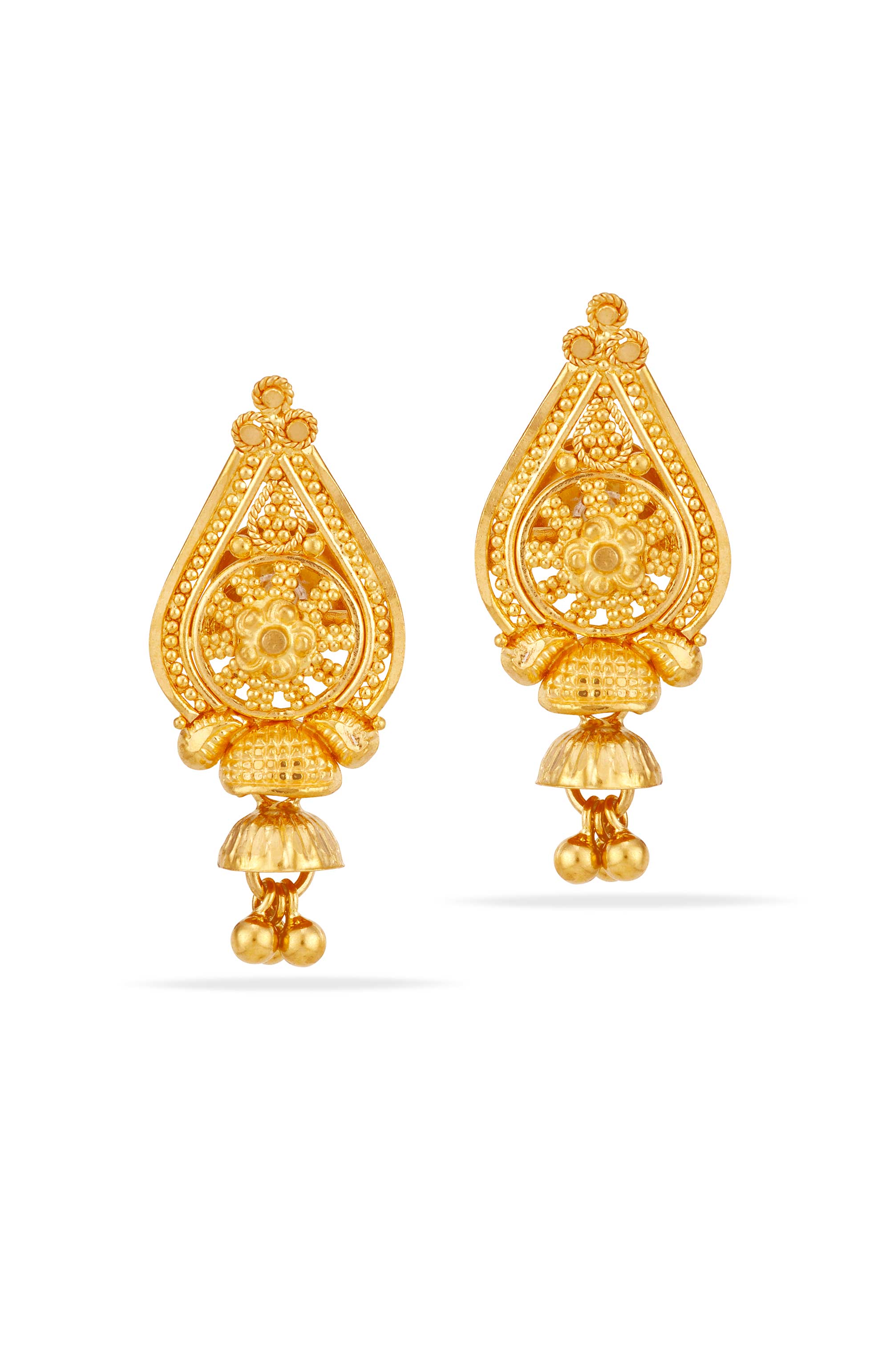 Everyday Shine 22K Gold Fancy Stud Earring