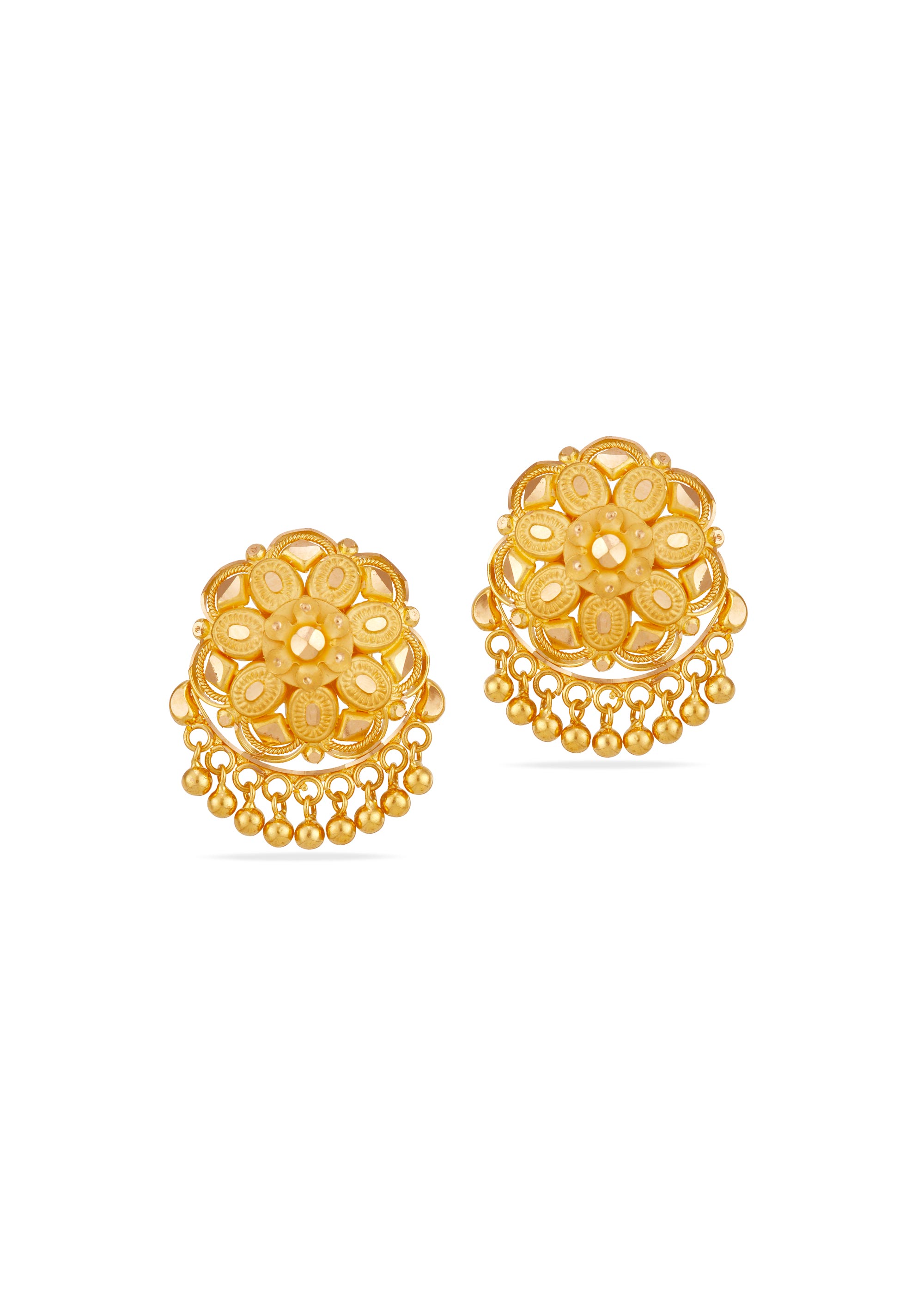 Bud of Beauty 22K Gold Stud Earring