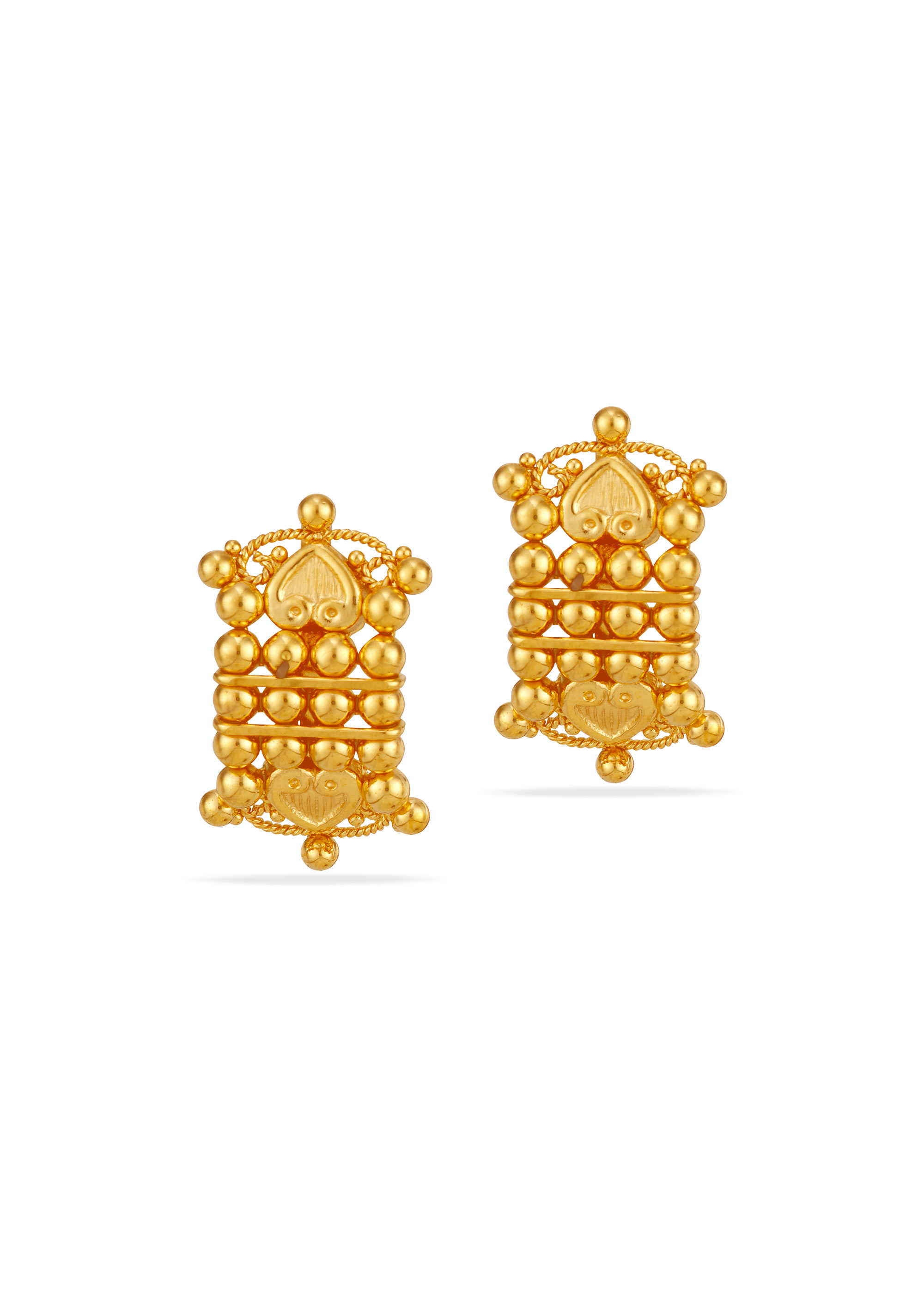 Lakshmi Aura 22K Gold Stud Earring
