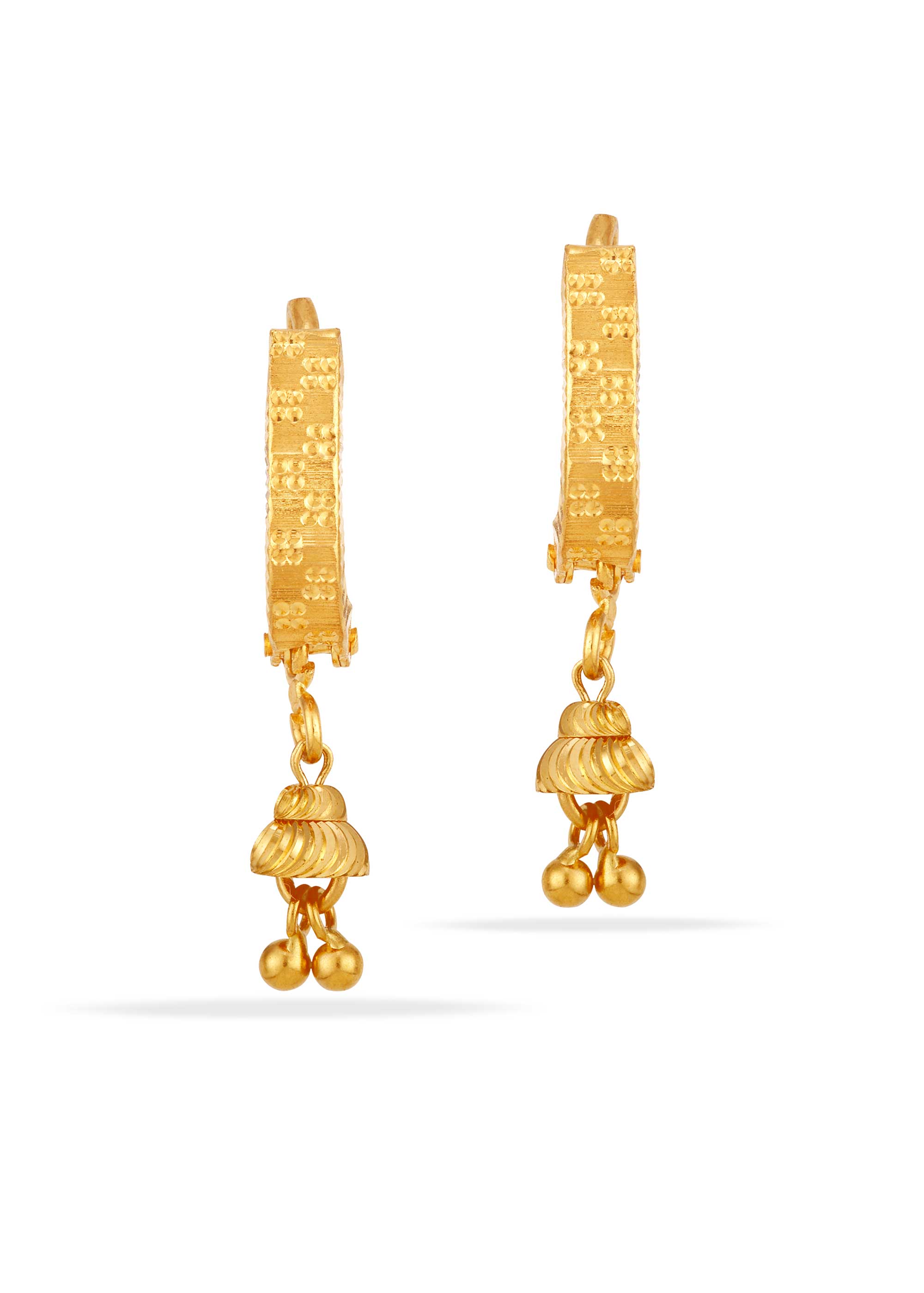 V Elegance 22K Gold Hanging Earring