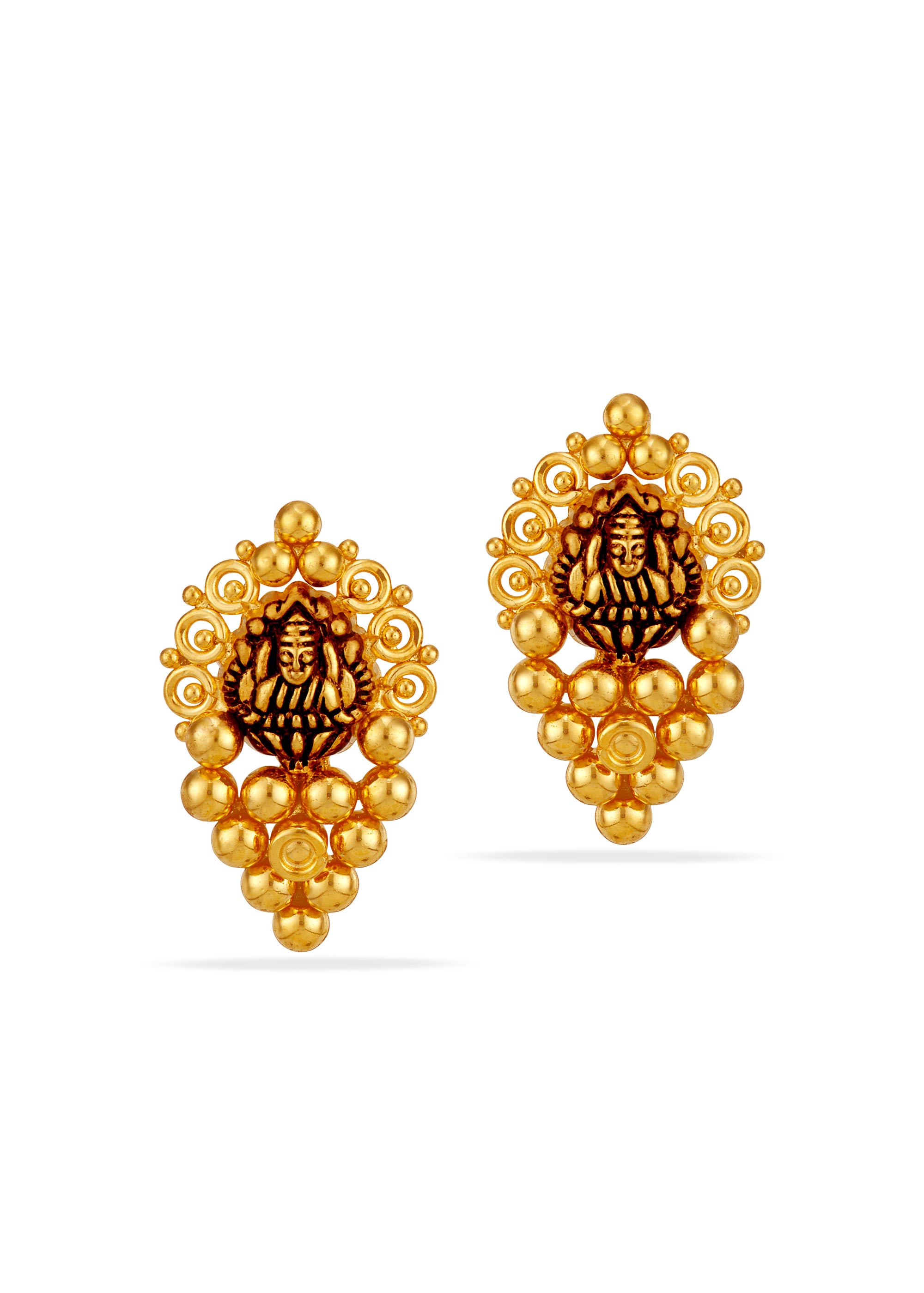 Timeless Harmony 22K Gold Stud Earring