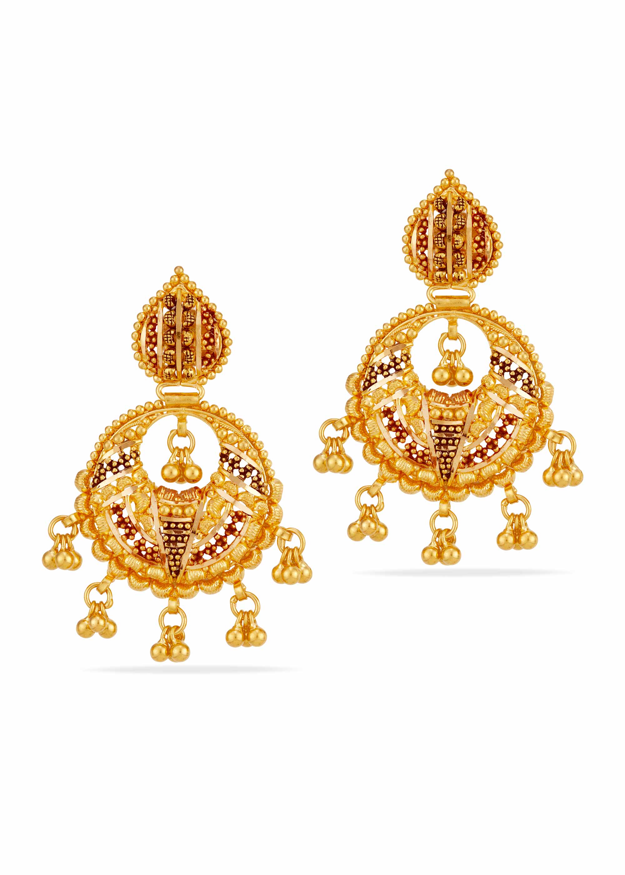 Color Kiss 22K Gold Chandballi Earring