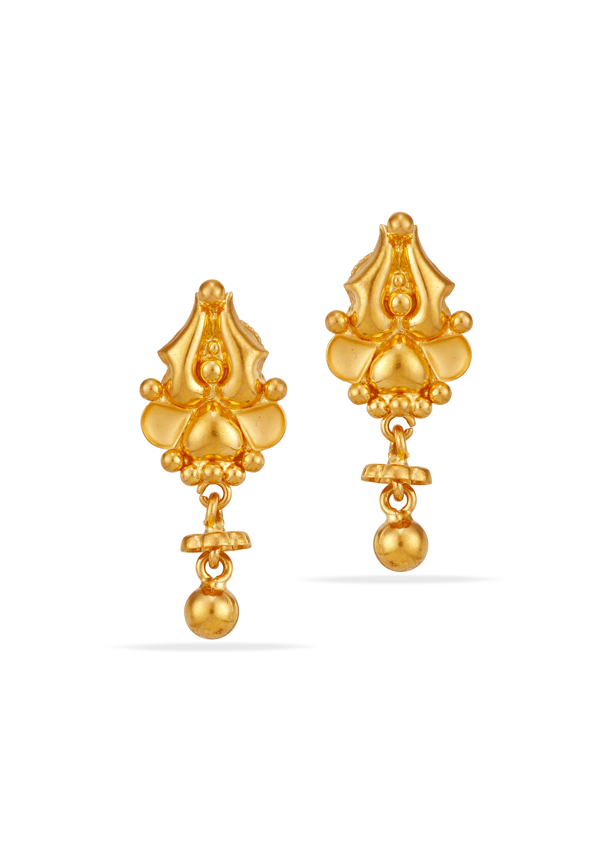 Heartful Shine 22K Gold Baby Hanging Earring