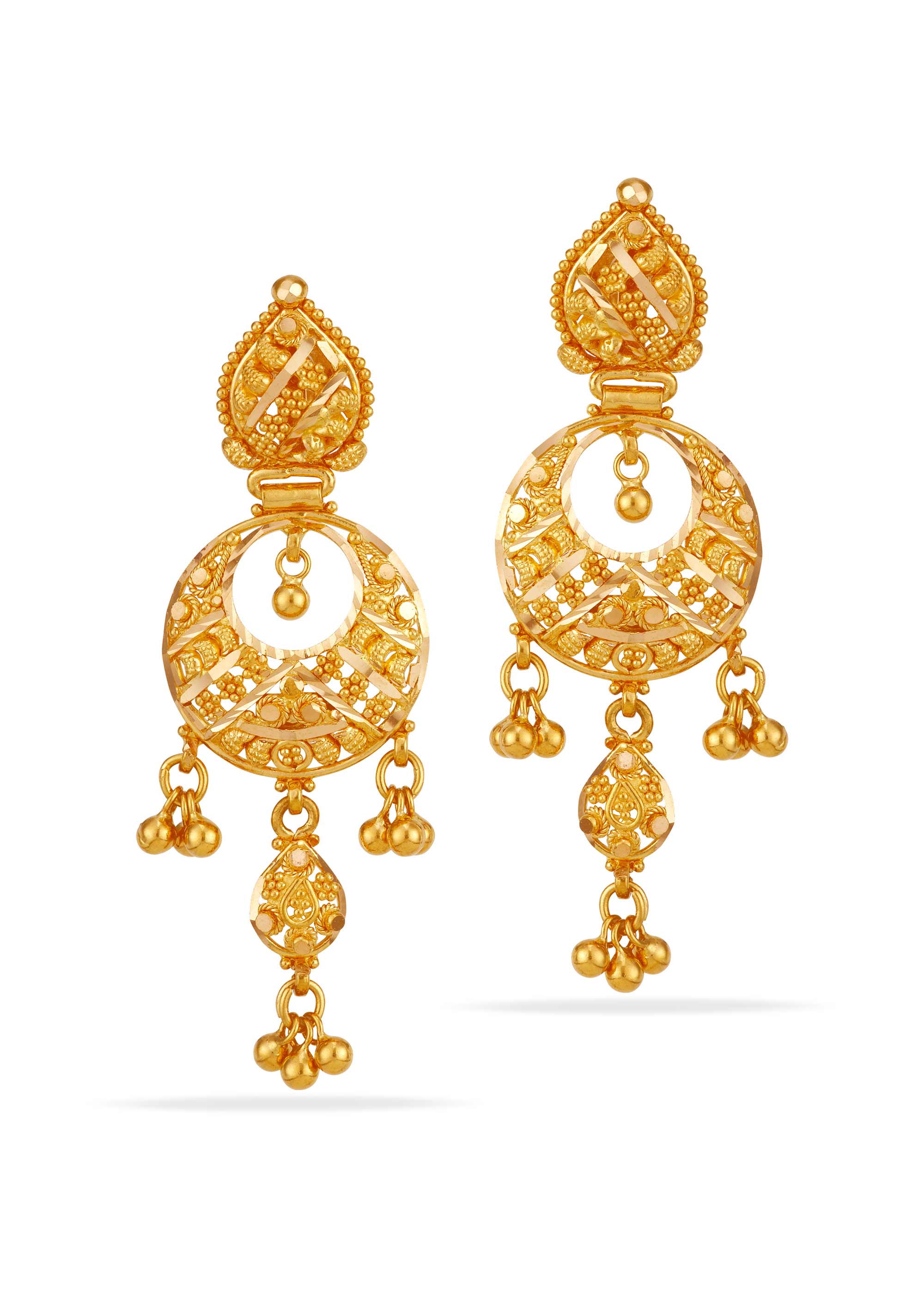 Heritage Glow 22K Gold Chandballi Earring