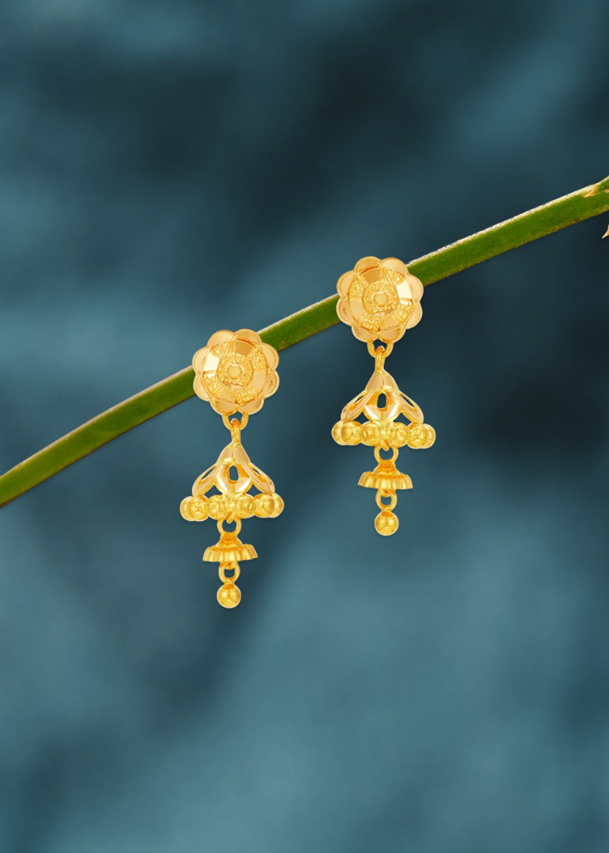 Baby Charm 22K Gold Jhumka Earring