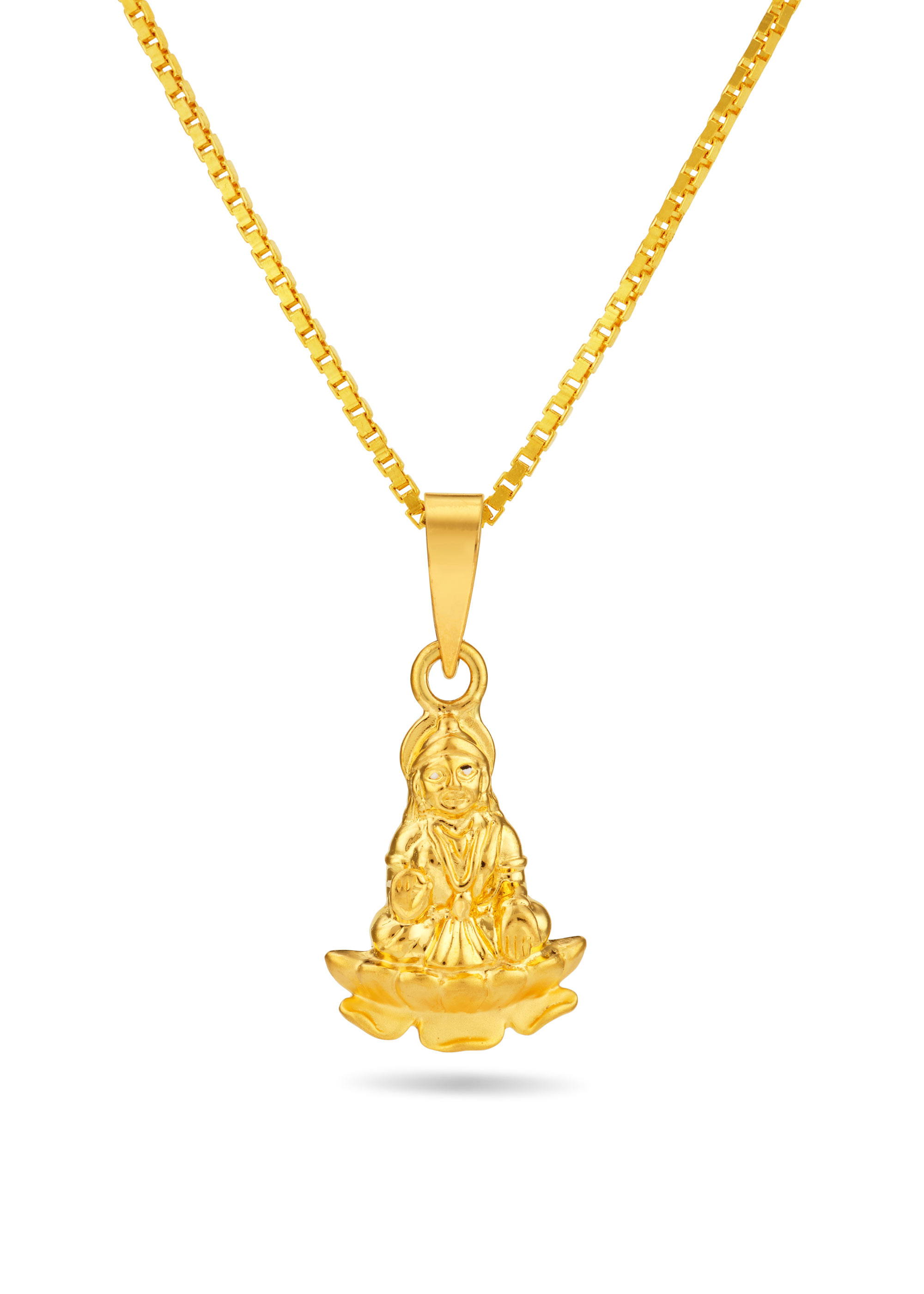 Goddess Lakshmi 22K Gold Pendant