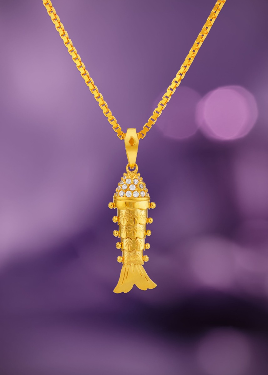 Ocean's Gift 22K Gold Fish Pendant