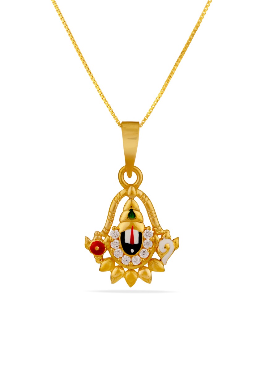 Balaji Traditional 22K Gold Pendant