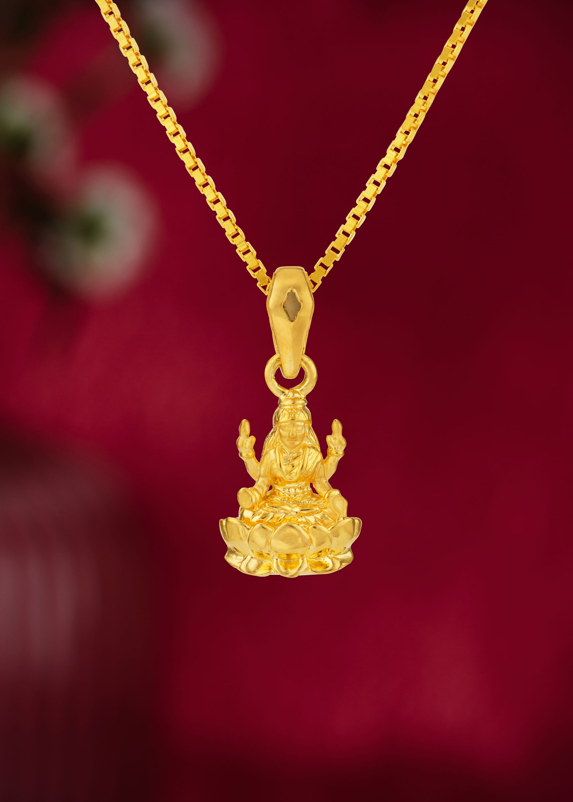 Lakshmi Divine 22K Gold Pendant