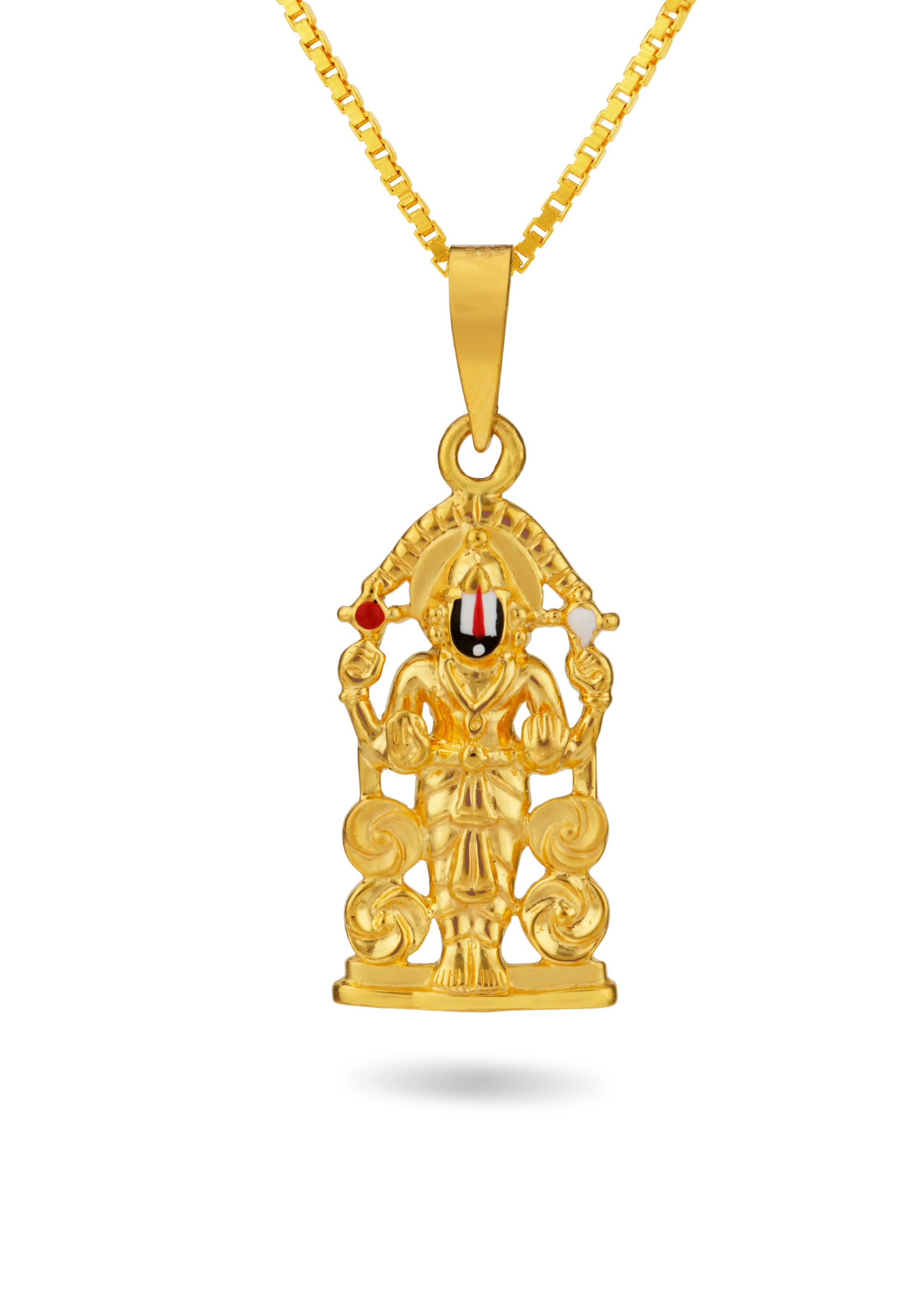 Divine Aura 22K Gold Balaji Pendant