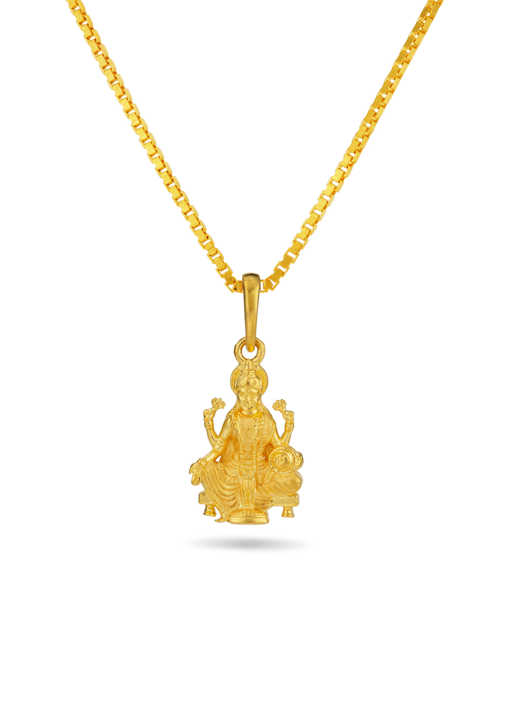 Goddess Lakshmi Grace 22K Gold Pendant