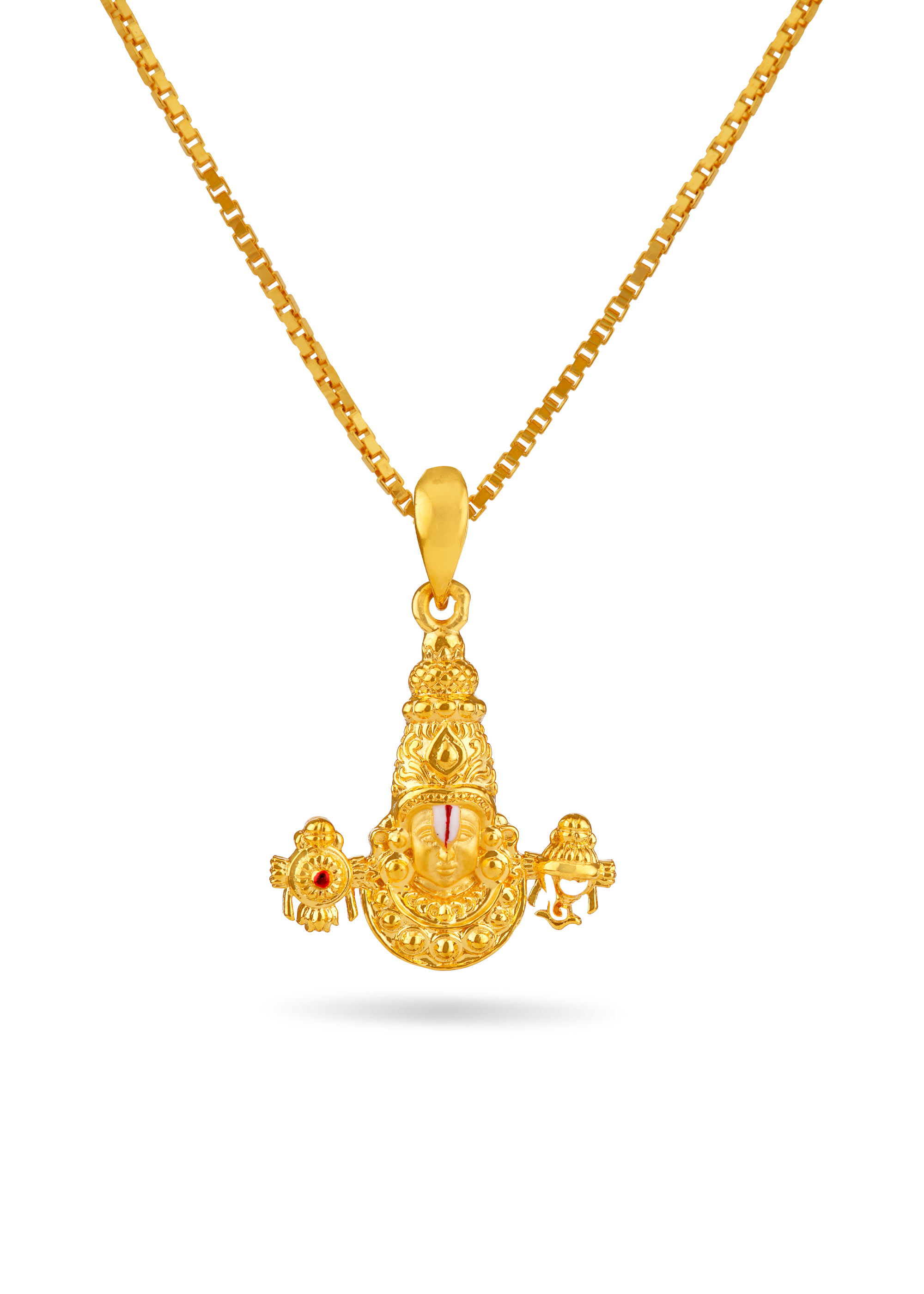 Devotional Balaji 22K Gold Traditional Pendant
