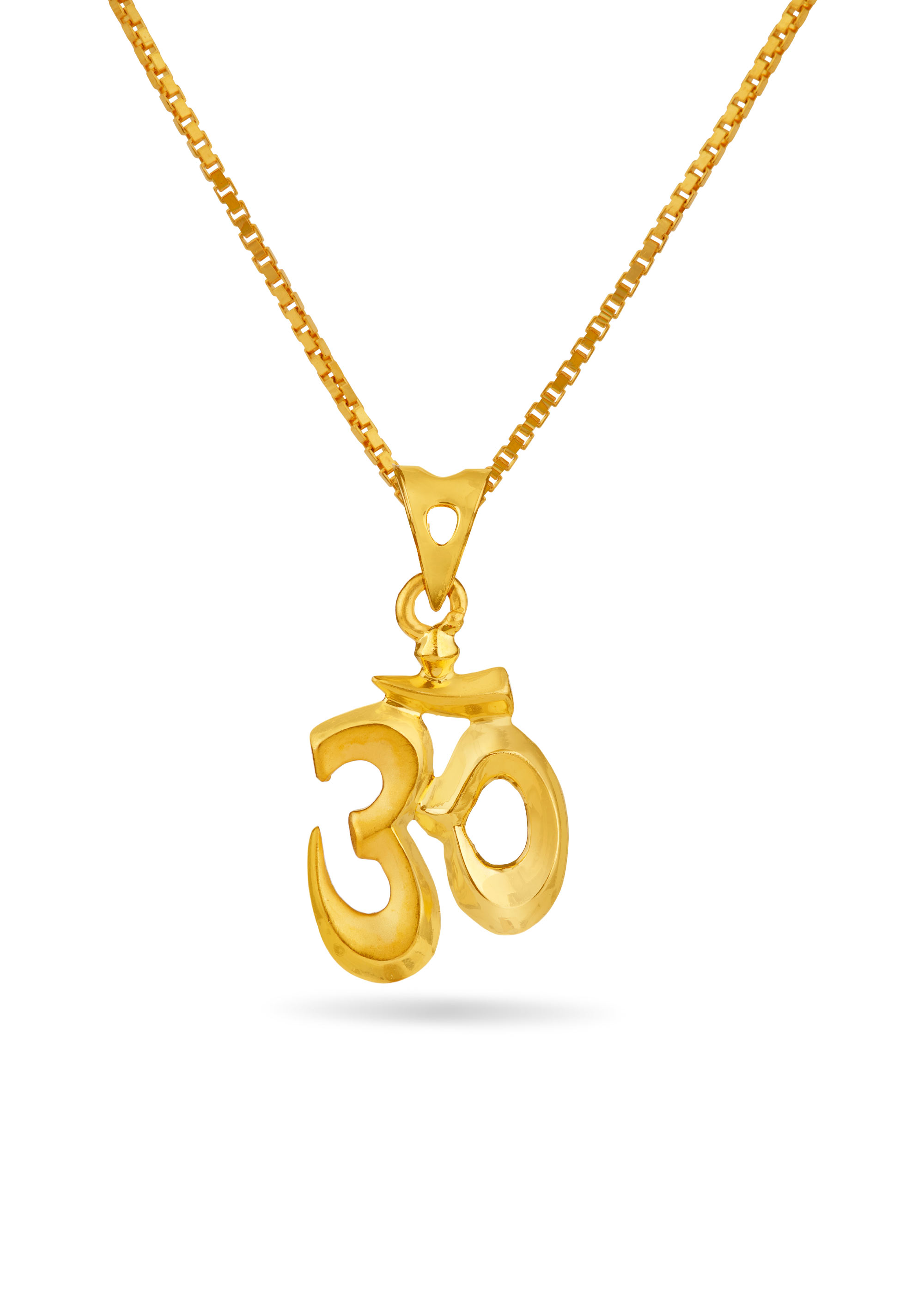Om Symbol 22K Gold Casting Traditional Pendant
