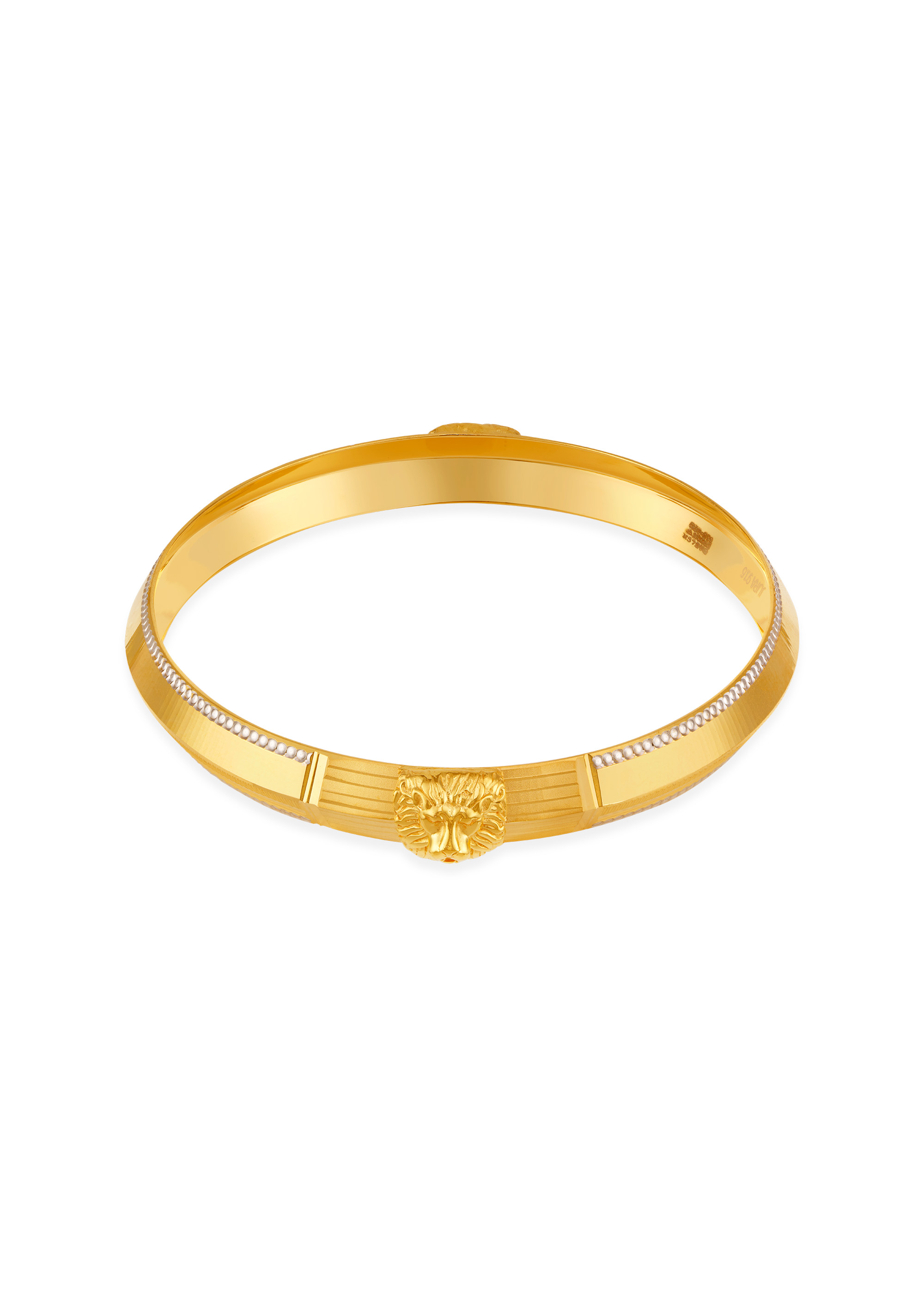 Fierce Lion 22K Gold Men's Kada
