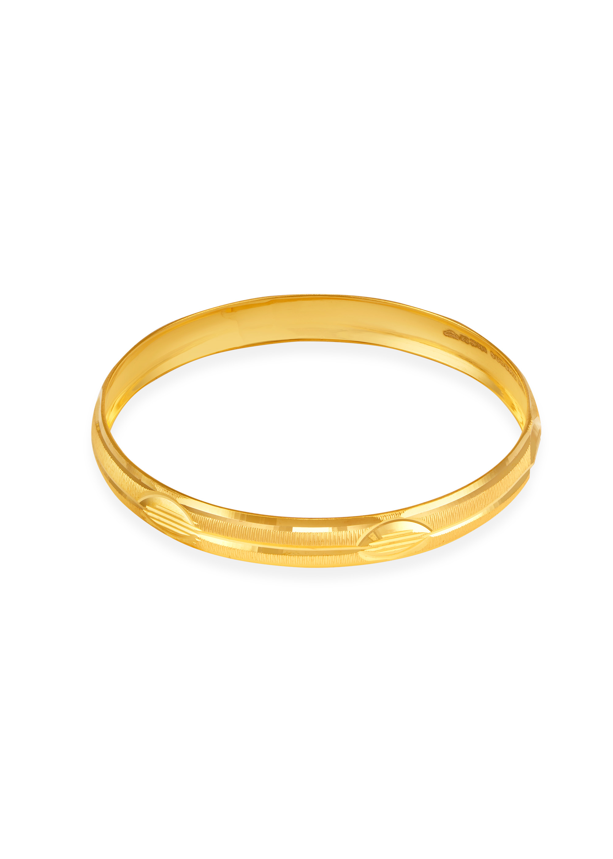 Graceful Hollow Design 22K Gold Bangle