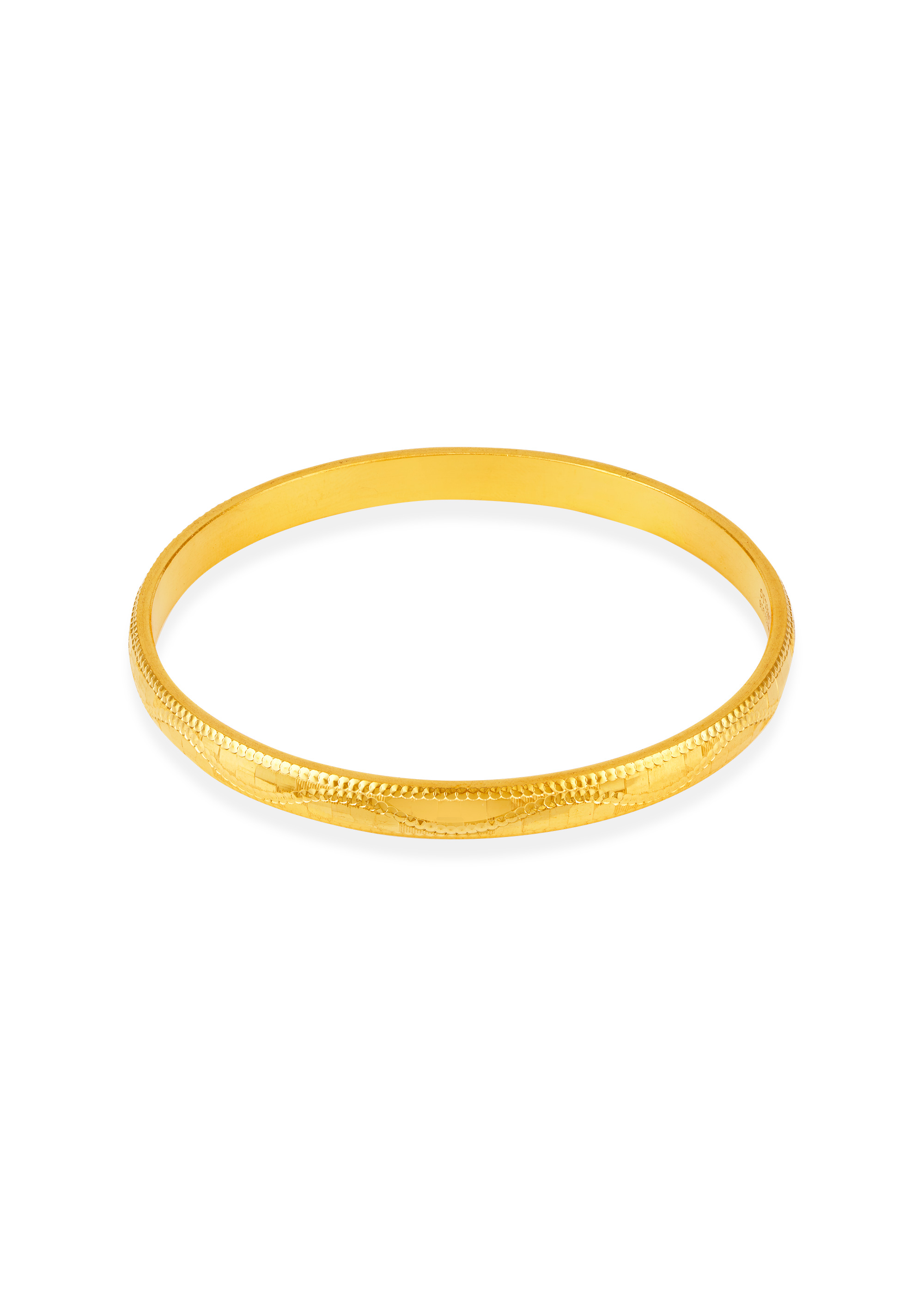 Patterned Elegance 22K Gold Bangle