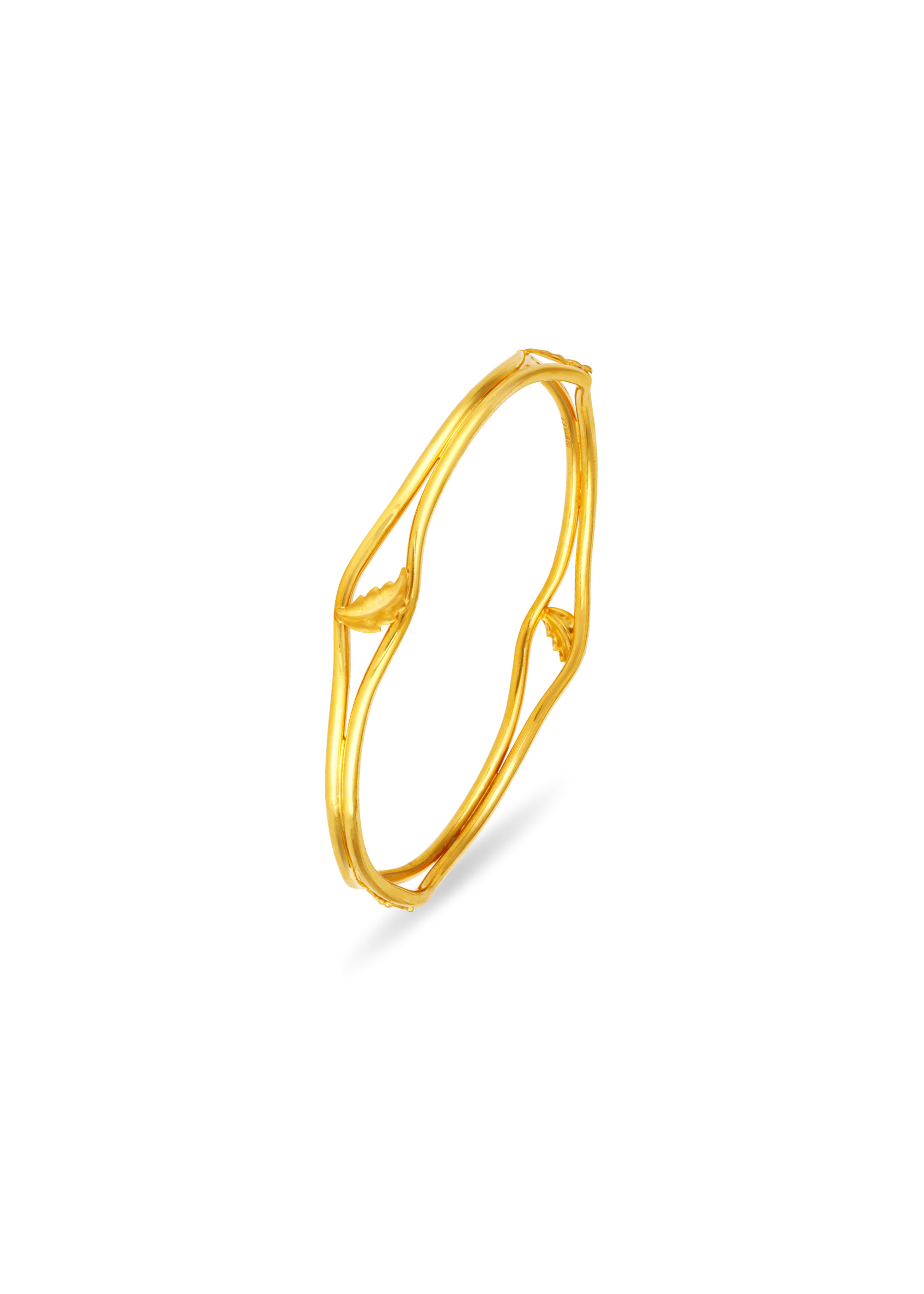 Twist Shine 22K Gold Fancy Bangle