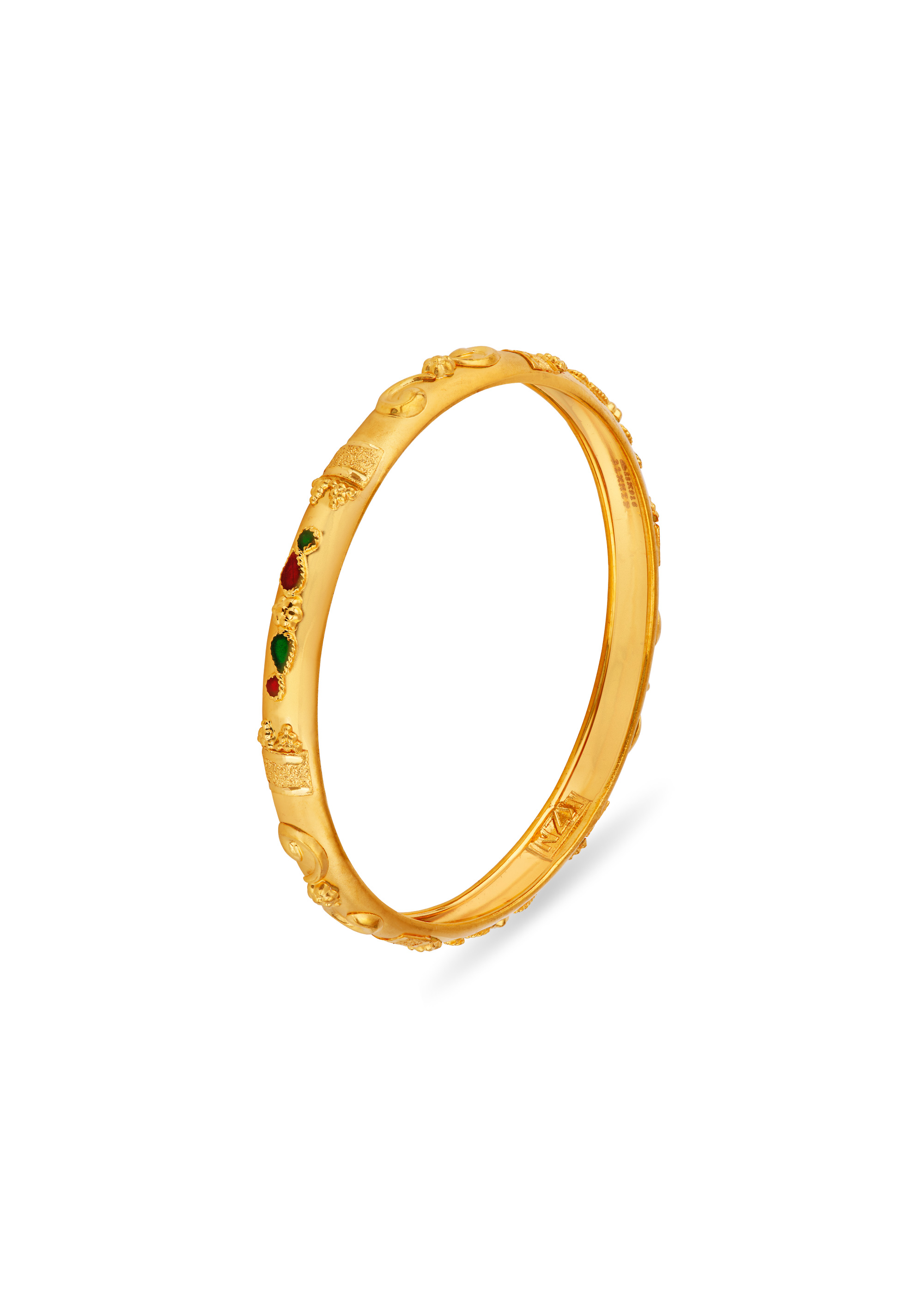 Twinkle Round 22K Gold Bangle