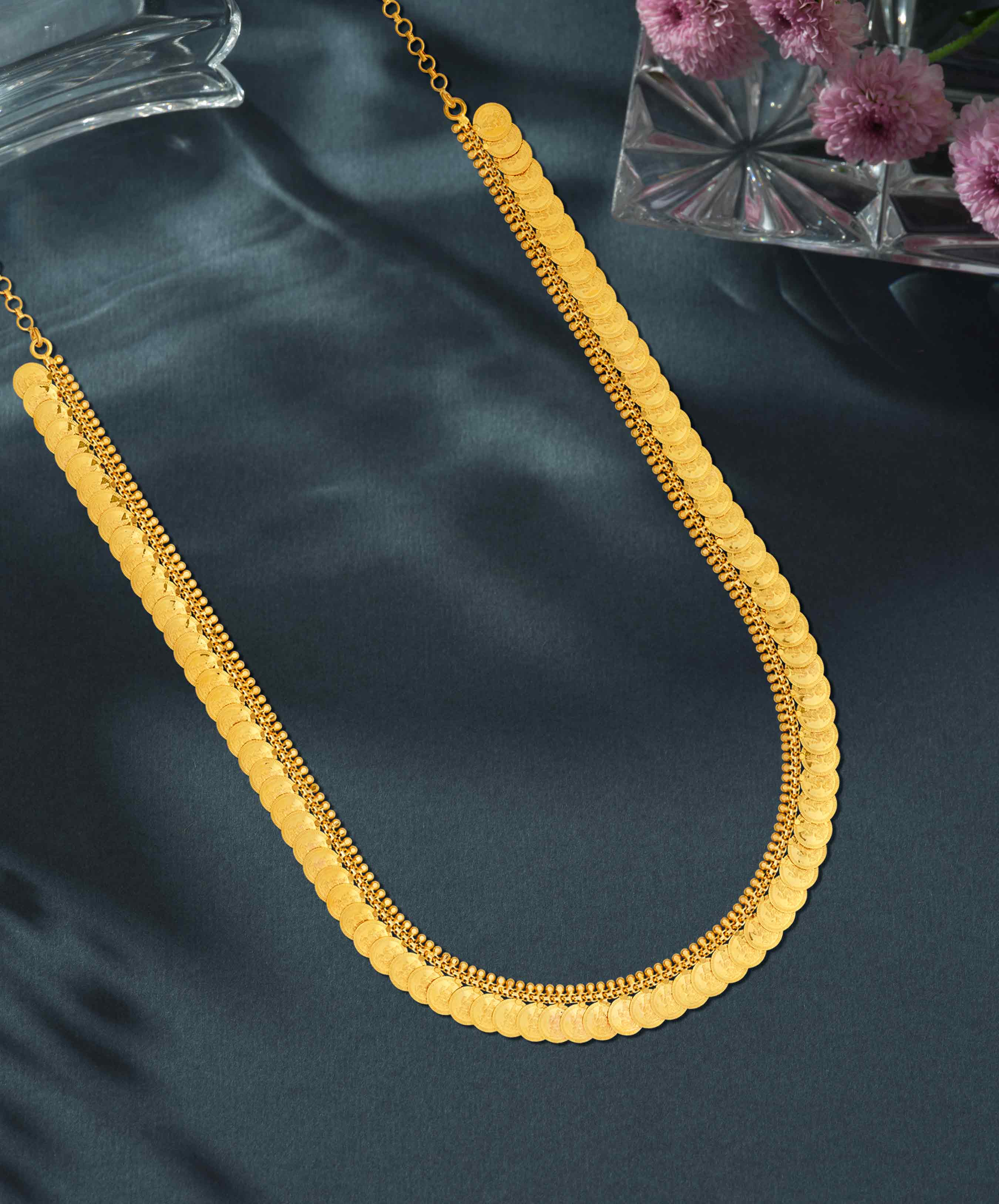 Lakshmi Coin Kaasu 22K Gold Necklace