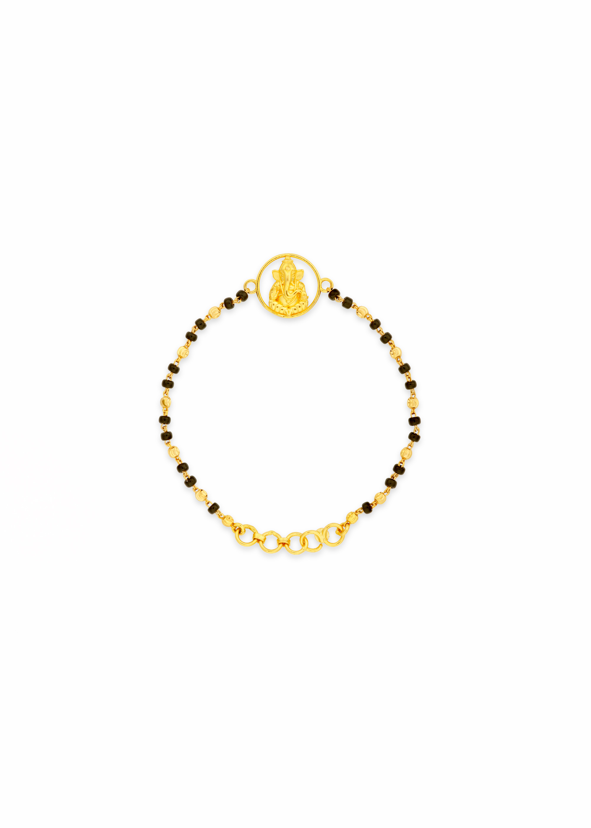 Ganesh Blessing 22K Gold Bracelet