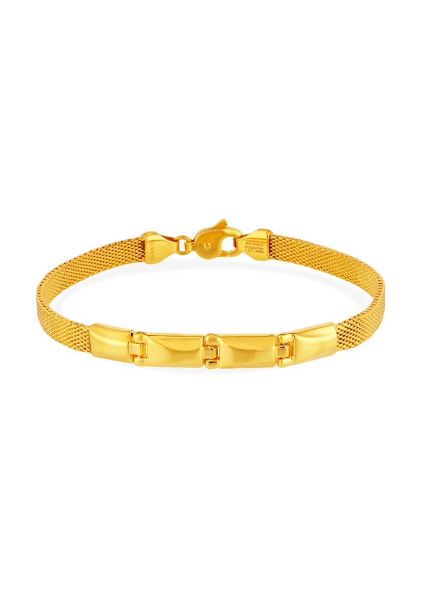 Timeless Stamped 22K Gold Link Bracelet