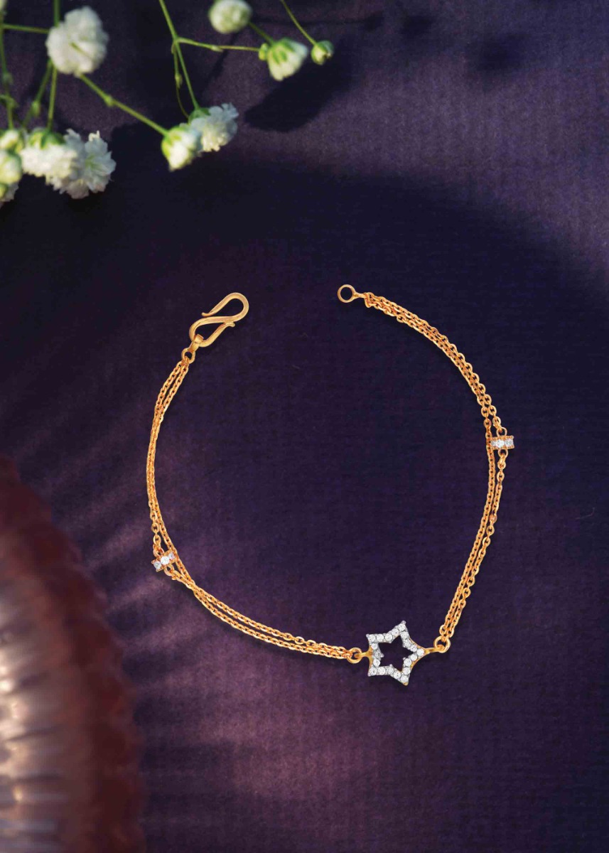 Starlit Grace 22K Gold Bracelet