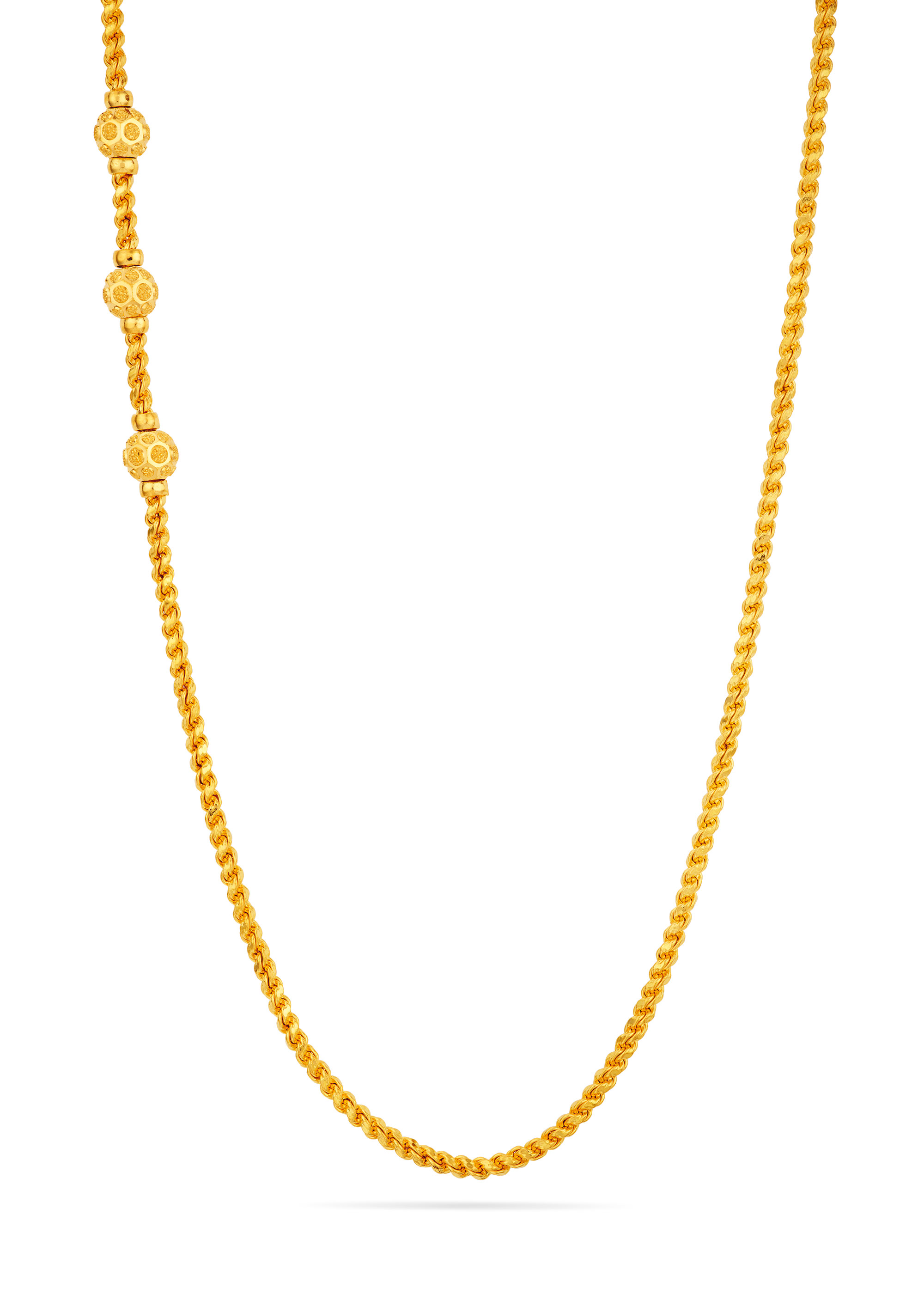 Rope with Rajkot 22K Gold Chain