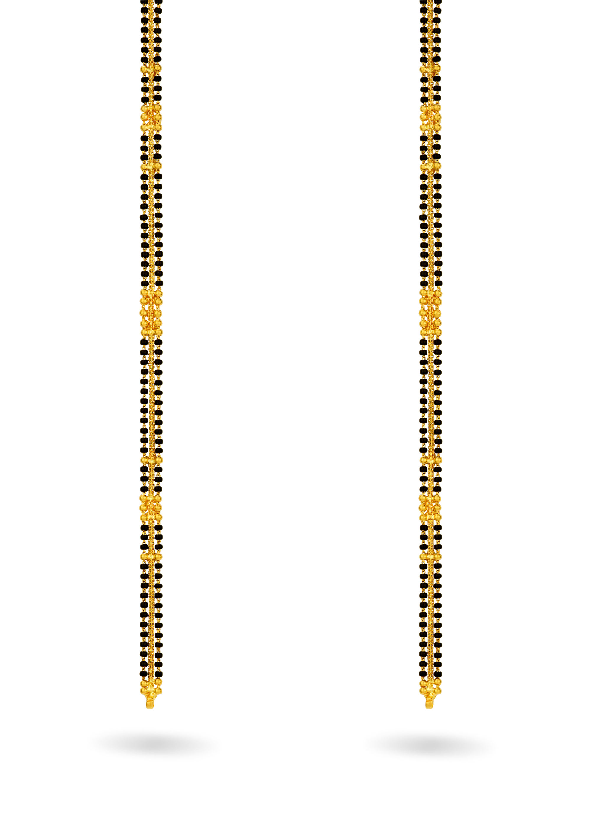 Traditional Black Bead 22K Gold Mangalsutra