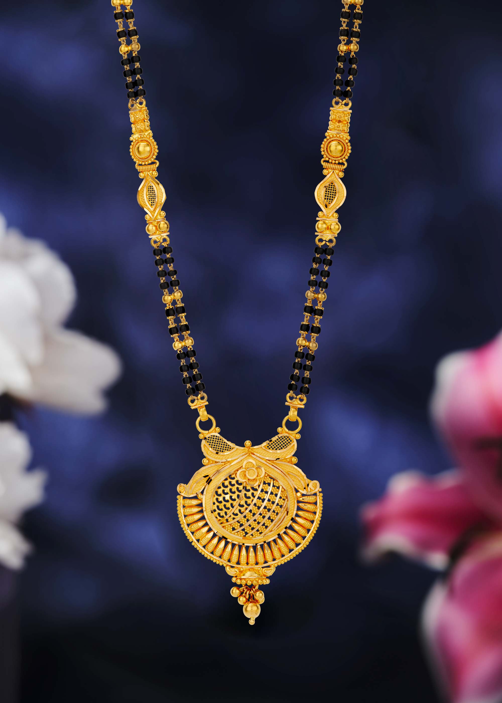 Classic Double Hook 22K Gold Mangalsutra
