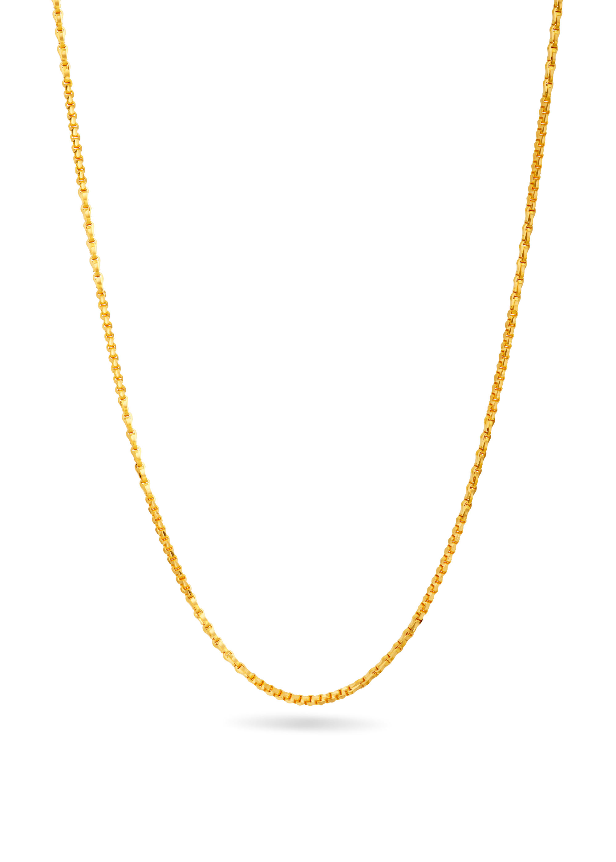 Wheat and Ball Link 22K Gold Chain