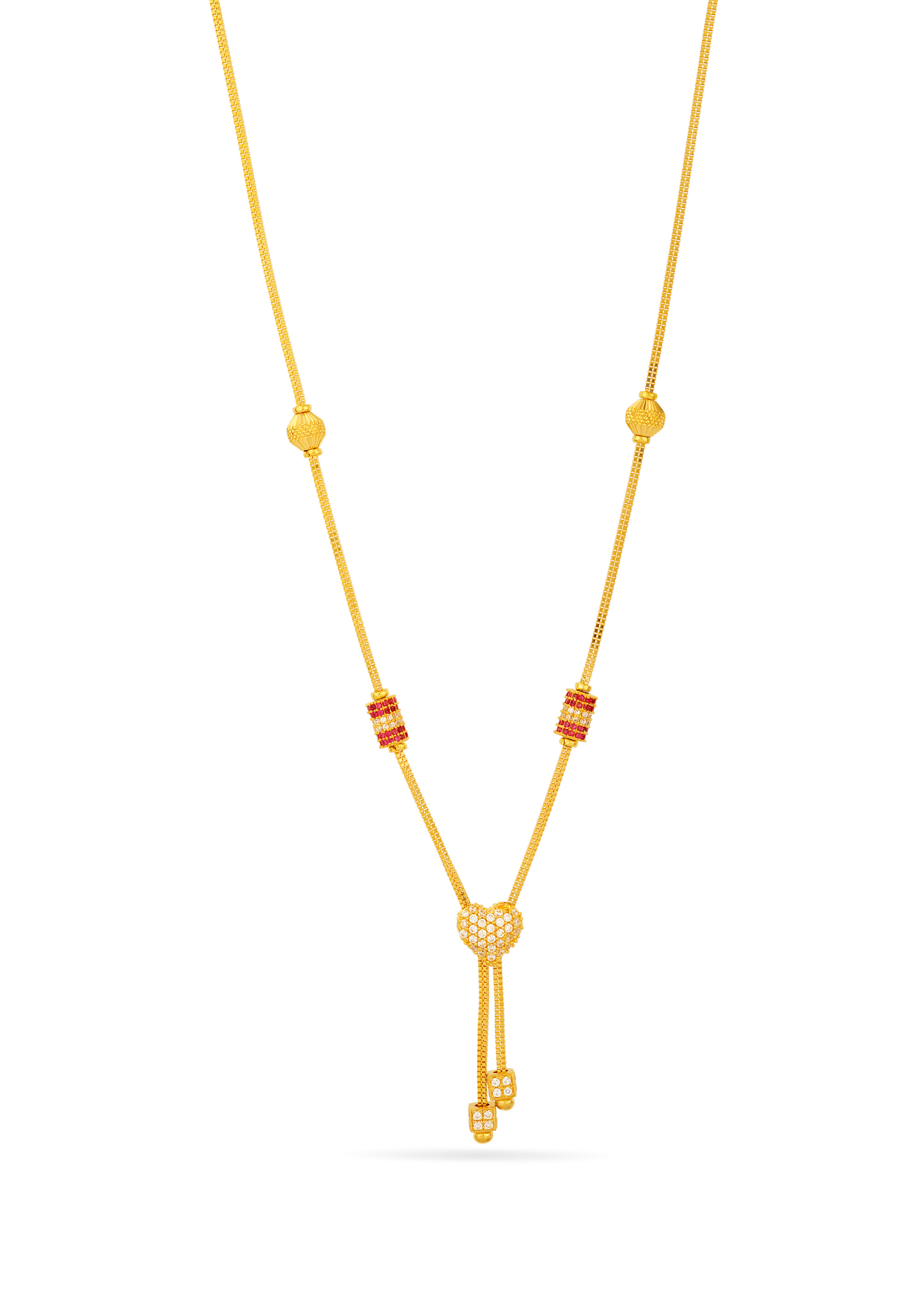 Graceful Floral 22K Gold Women's Chain