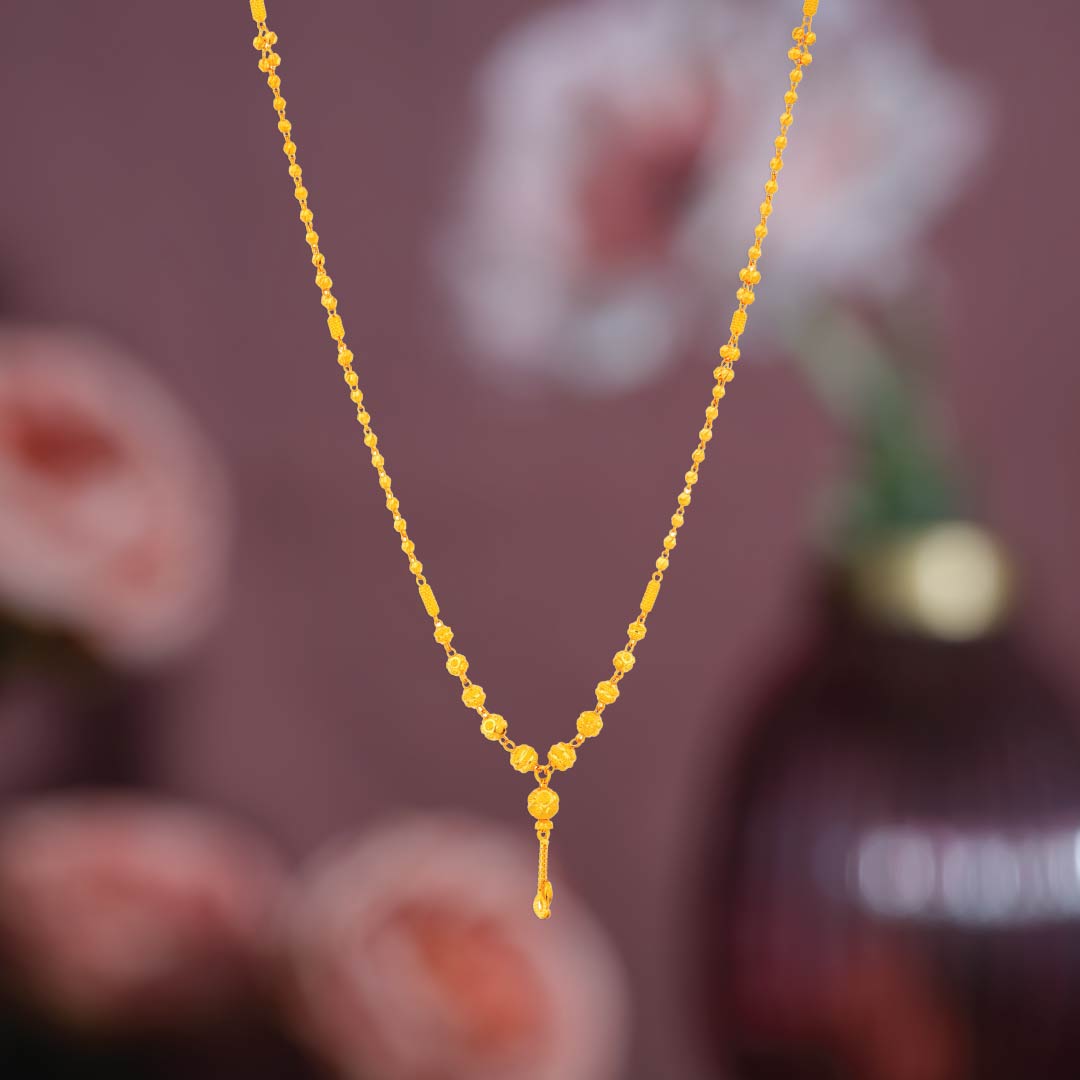 Rajkot Hero 22K Gold Ball Chain