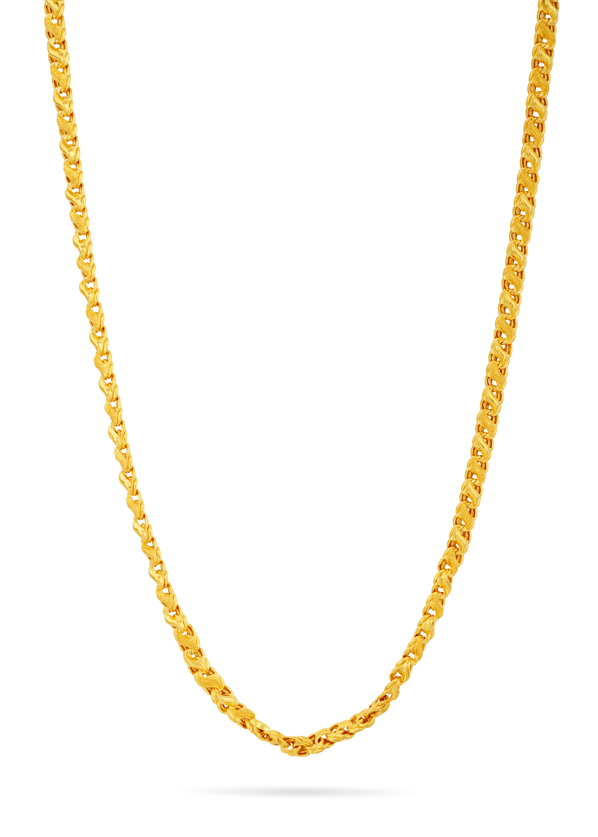 Solid Cast Brave 22K Gold Chain
