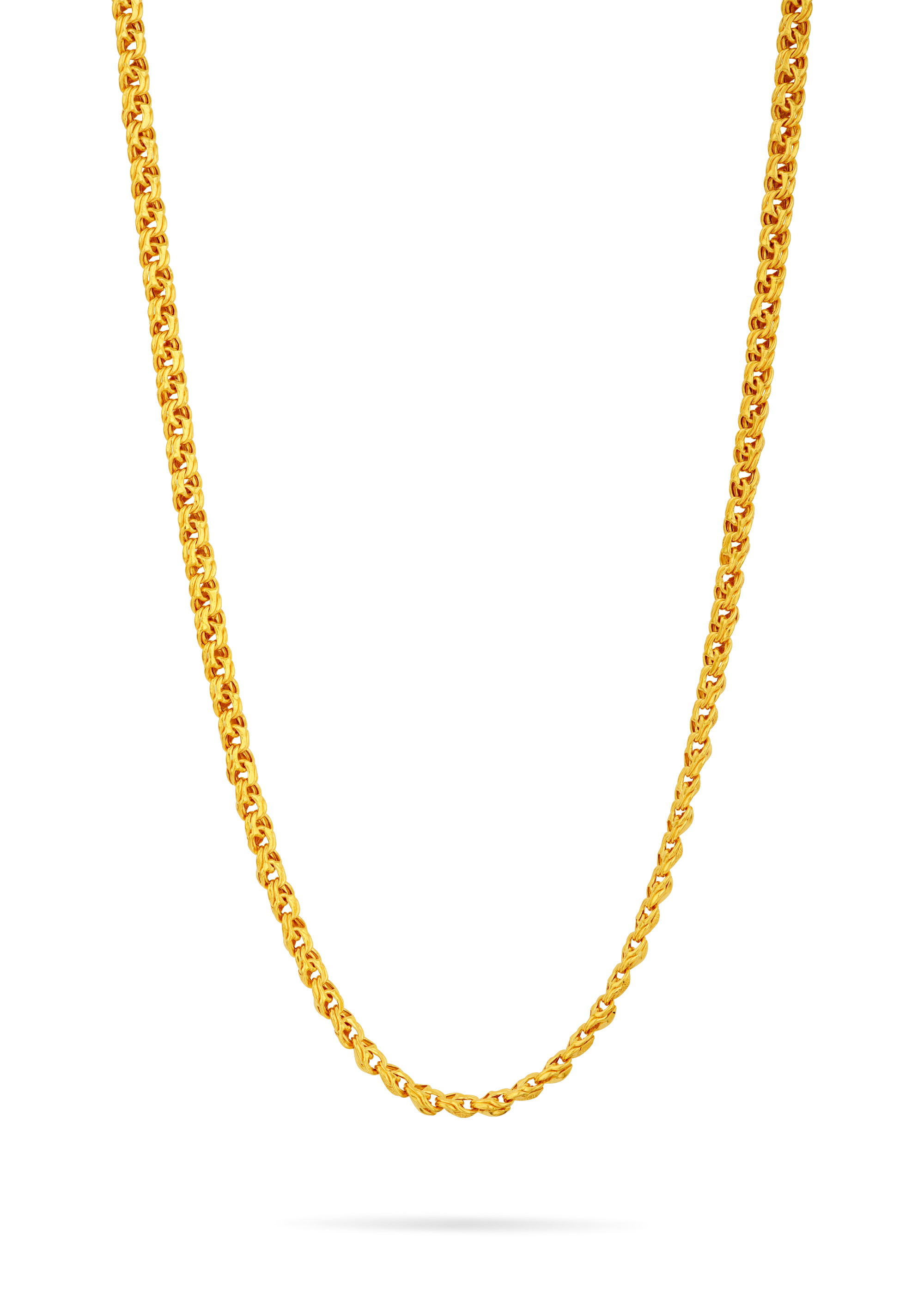 Bold Strength 22K Gold Solid Chain