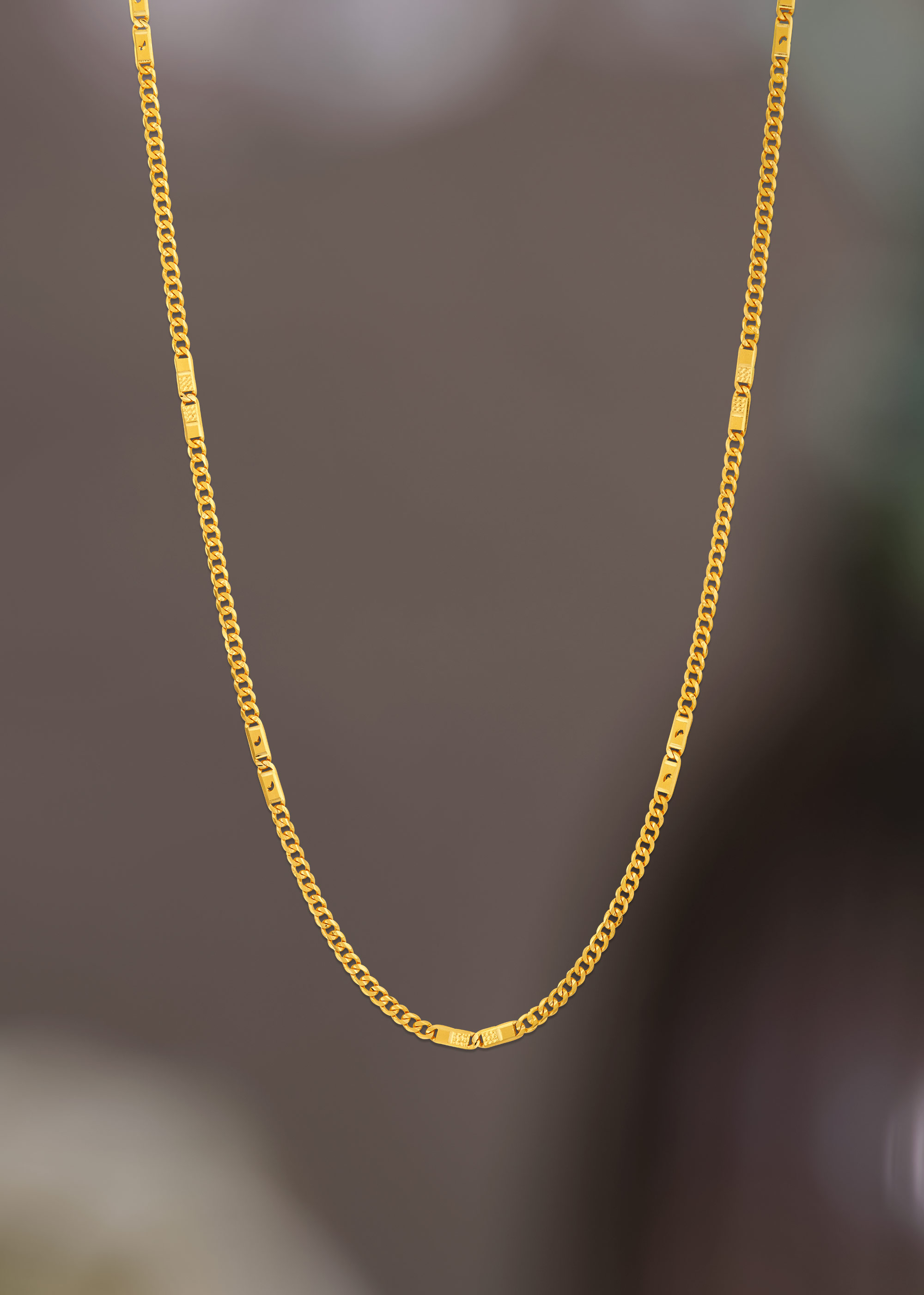 Slim Grace 22K Gold Chain
