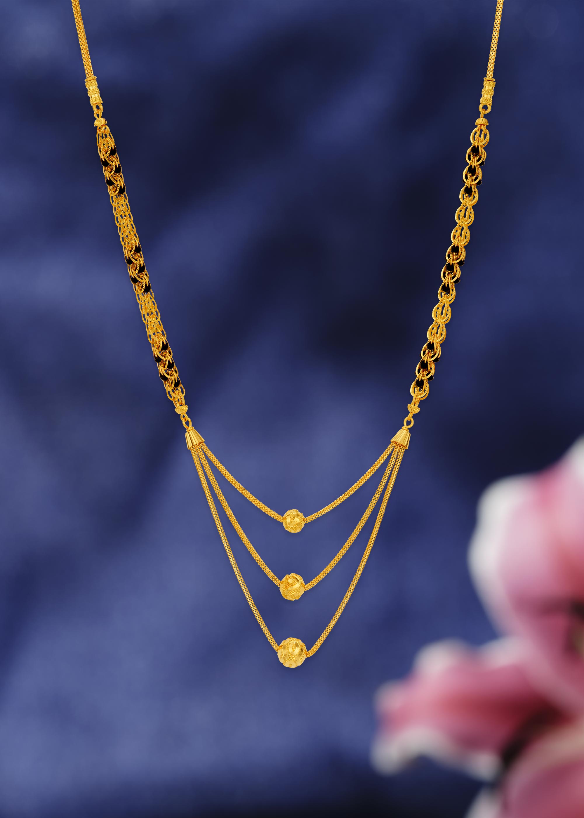 Rajkot Ball 22K Gold Step Mangalsutra