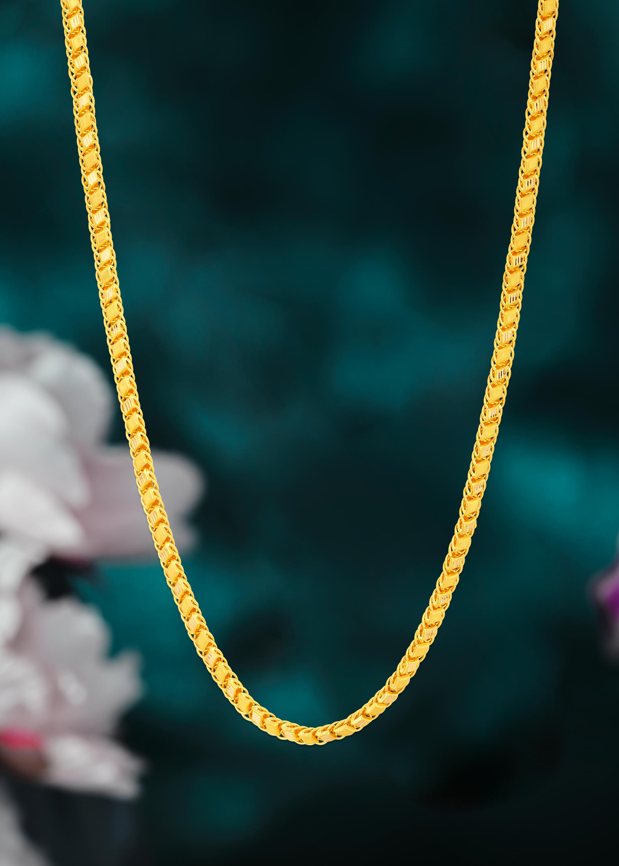 Hollow Style 22K Gold Chain