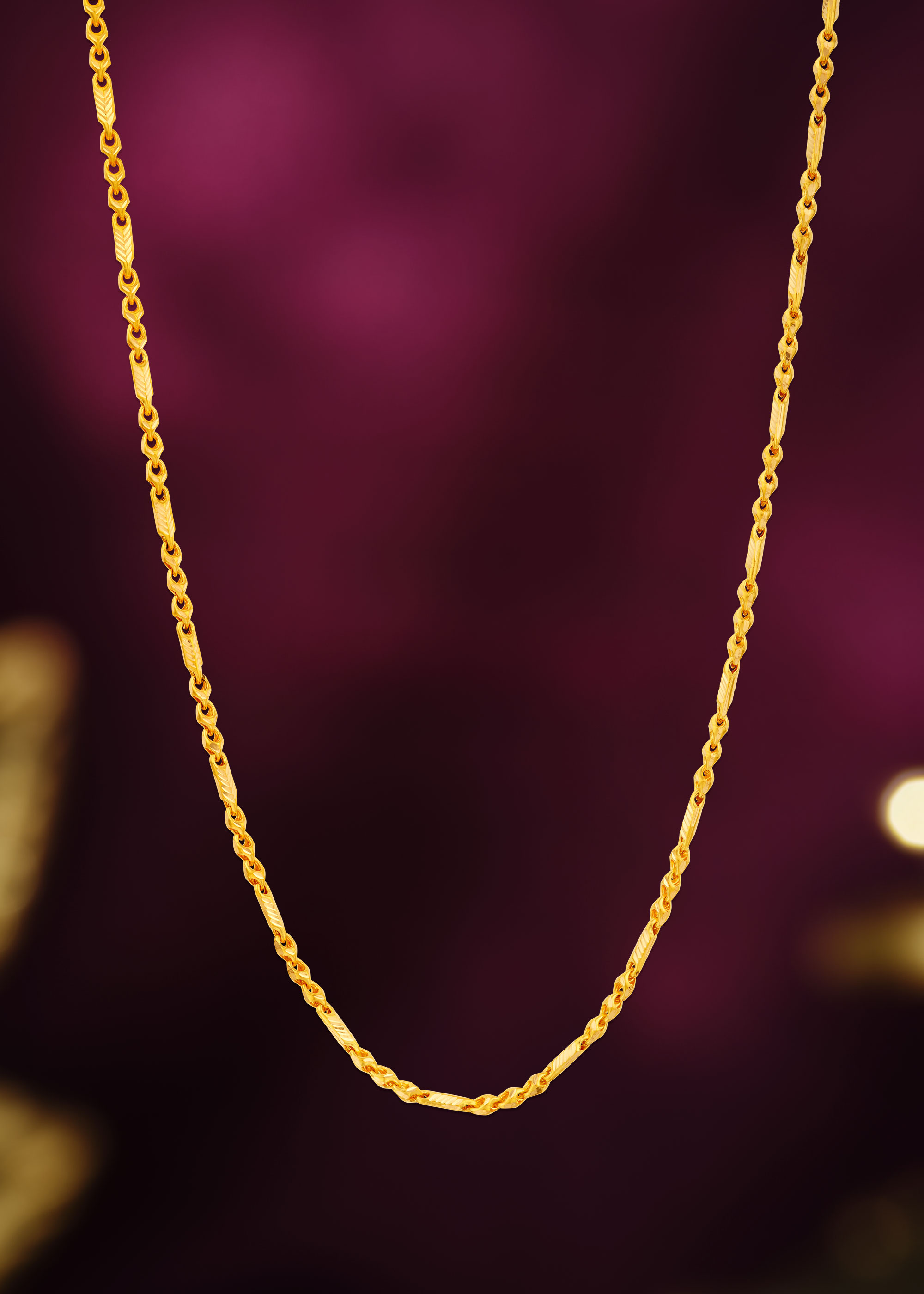 Sophisticated Women's 22K Gold Bold Chain