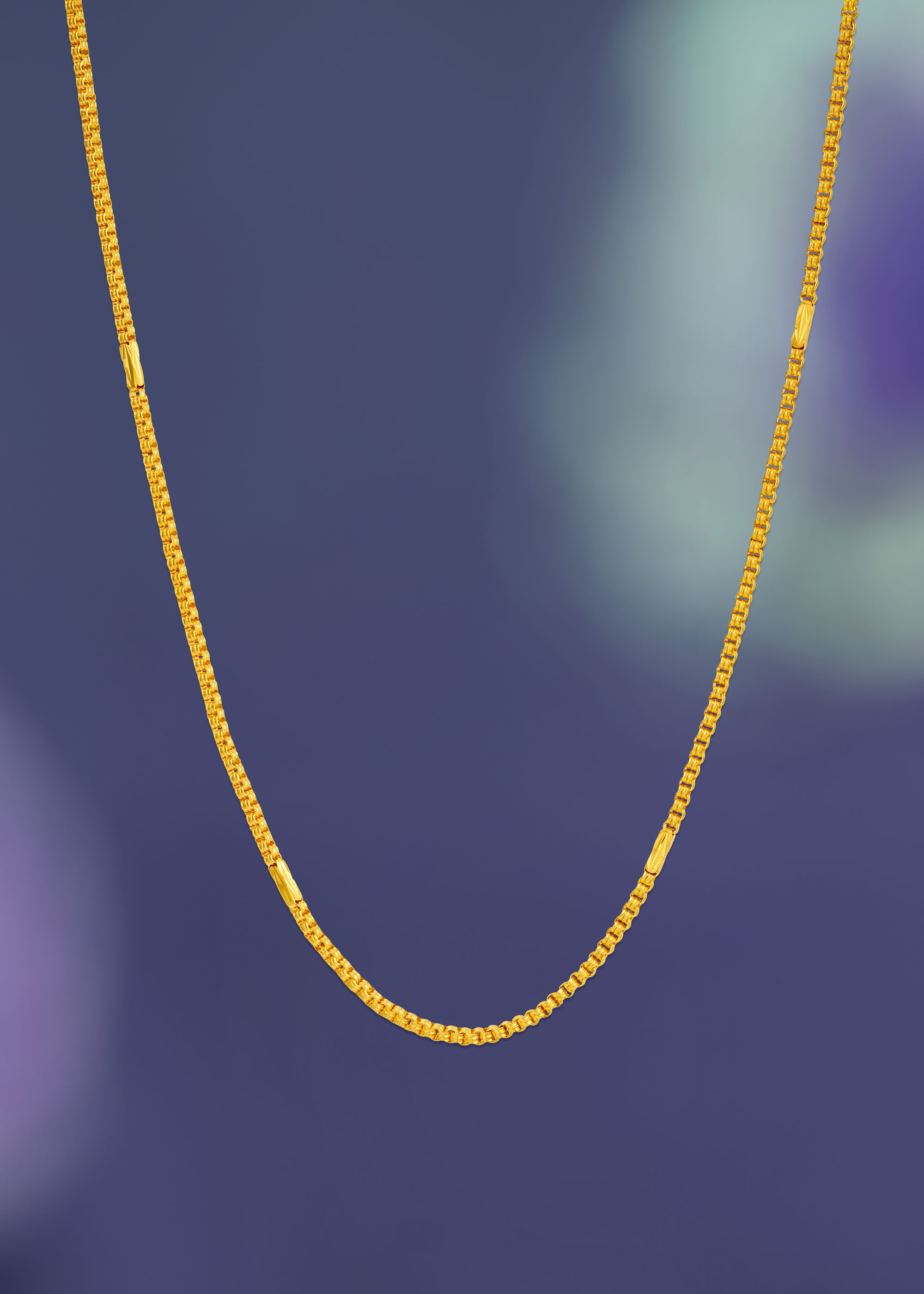 Fancy Kerala 22K Gold Chain