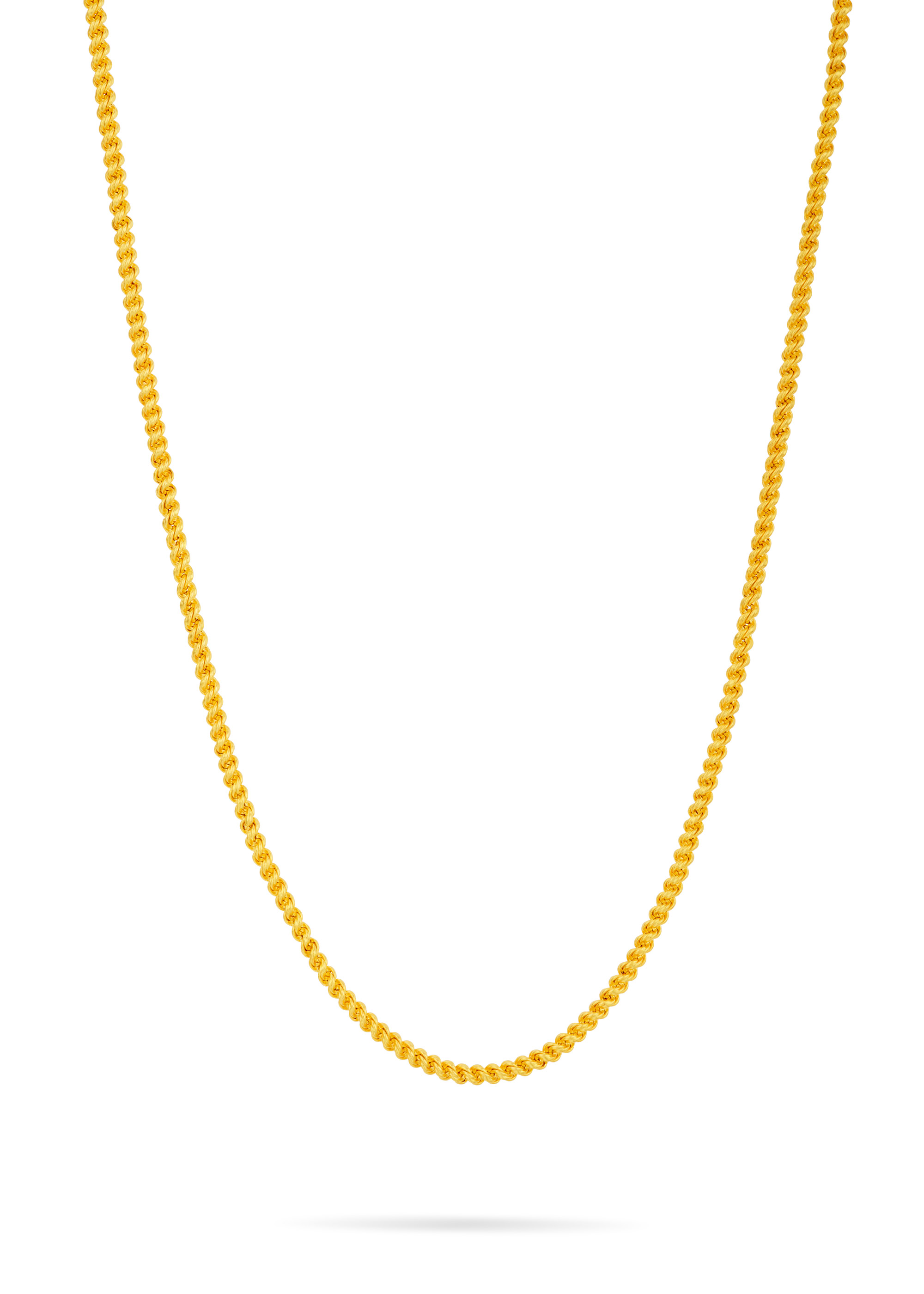 Twisted Rope 22K Gold Chain