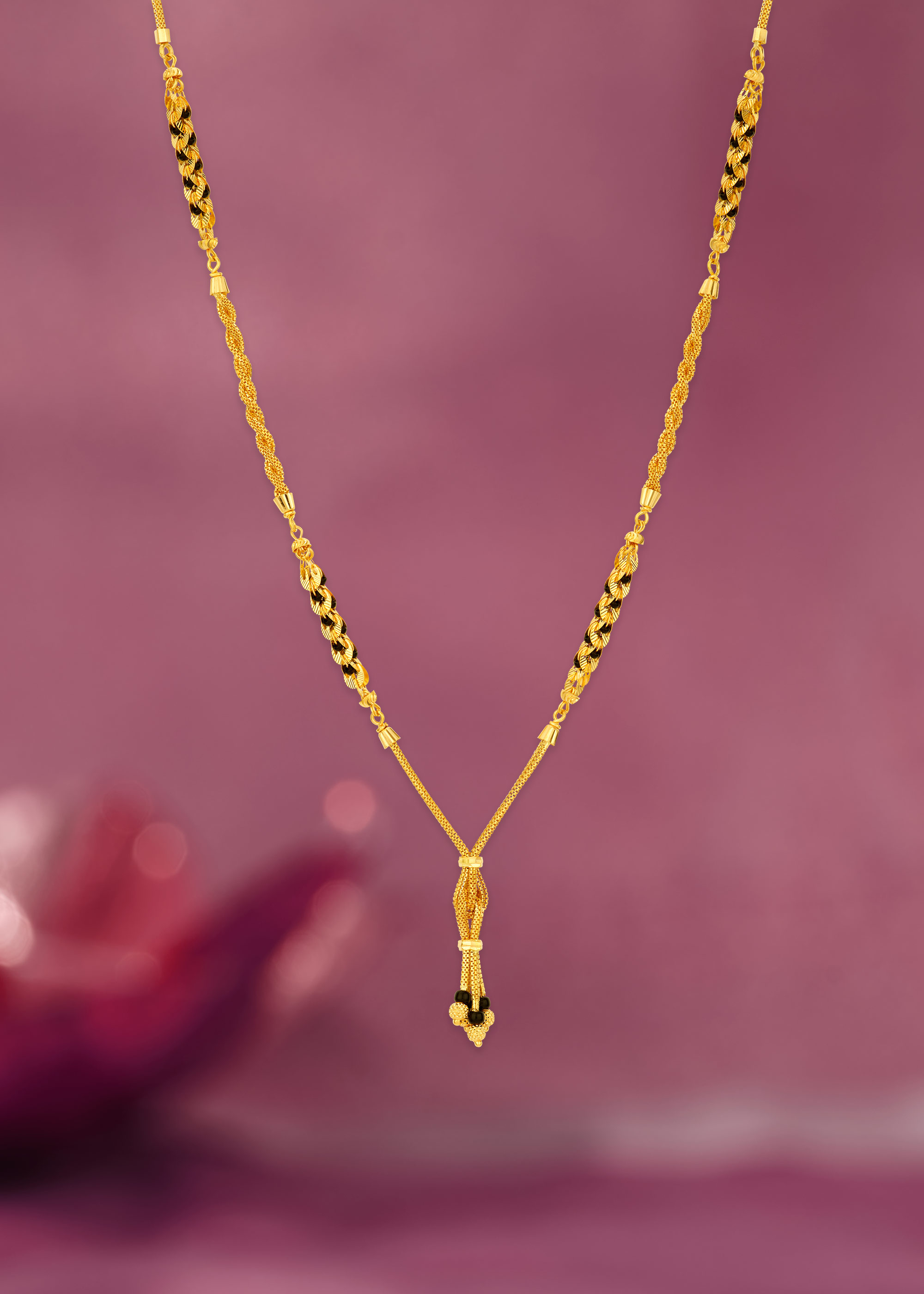Beautiful Black Bead 22K Gold Mangalsutra