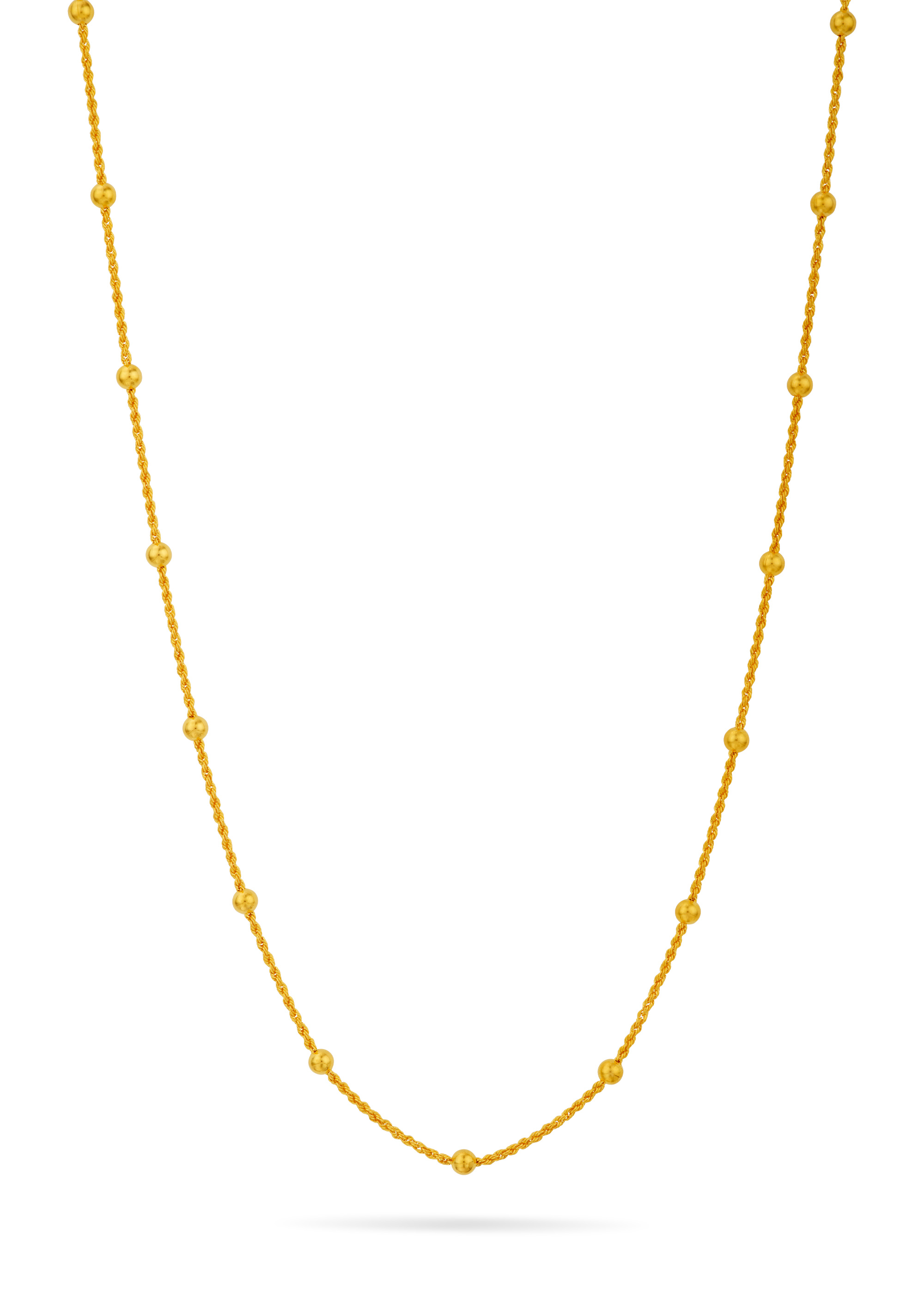 Kerala Trendsetter 22K Gold Ball Chain