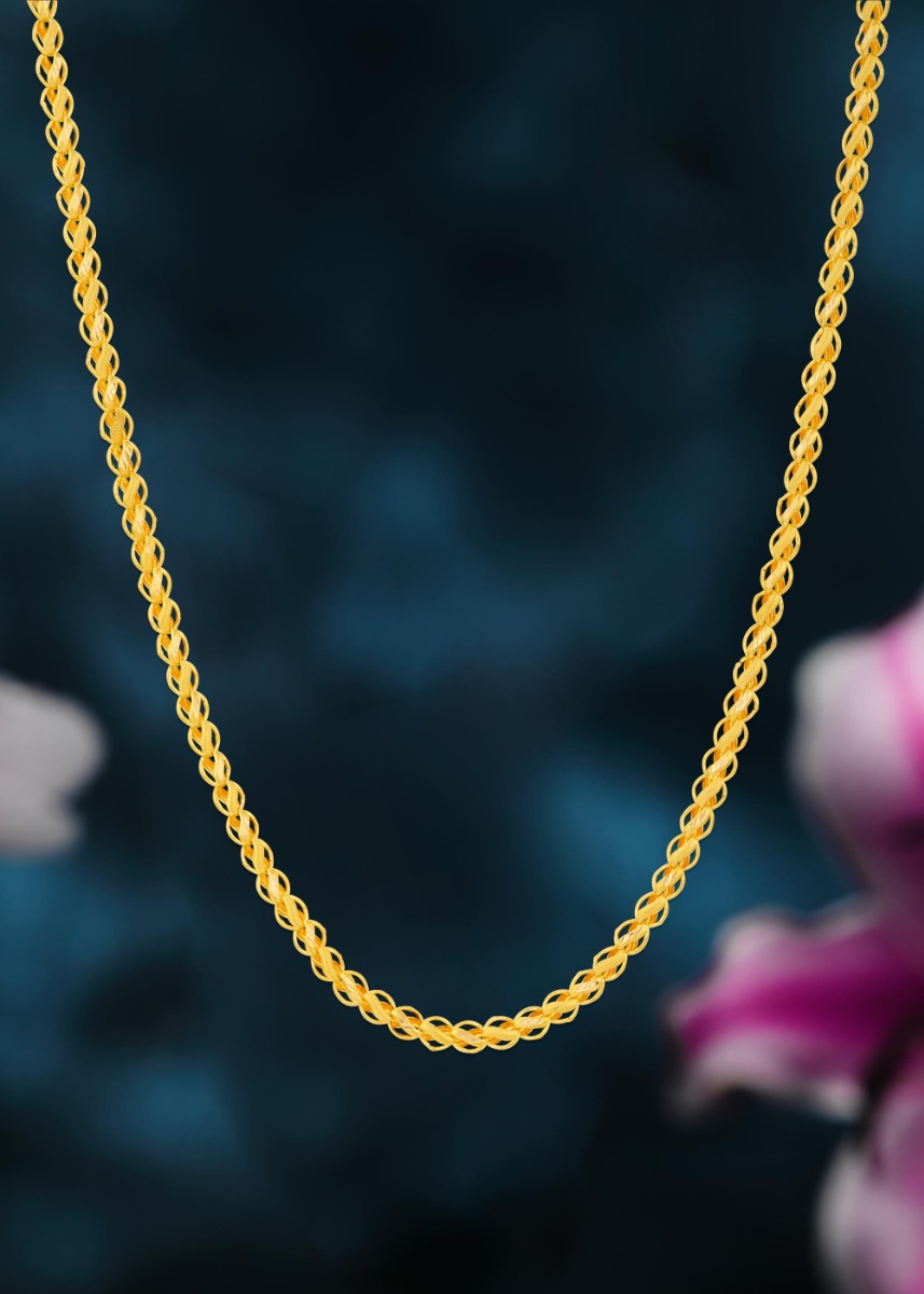 Lotus-Inspired Daily 22K Gold Chain