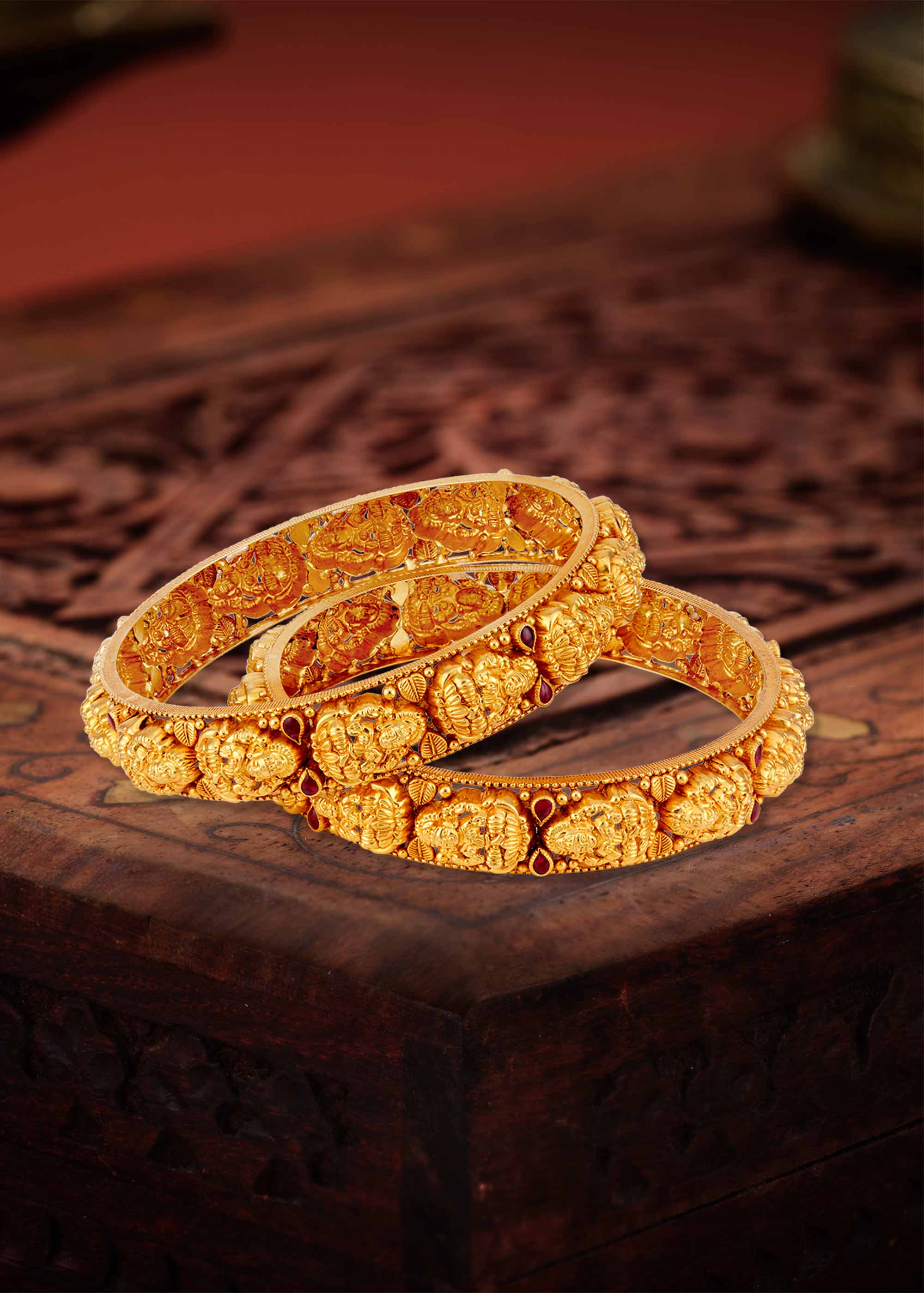 Heritage Temple 22K Gold Bangle