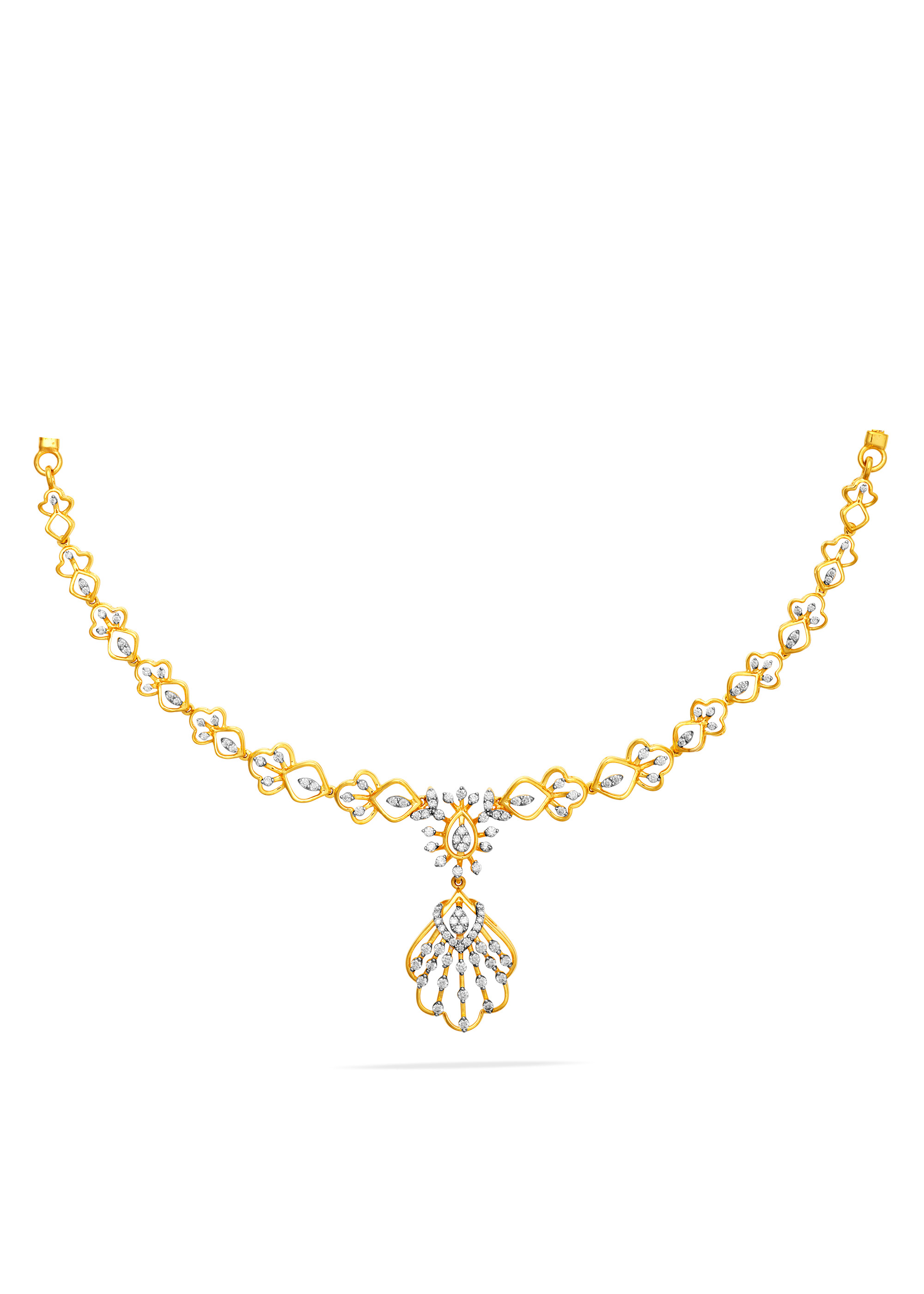Floral Harmony Diamond Necklace