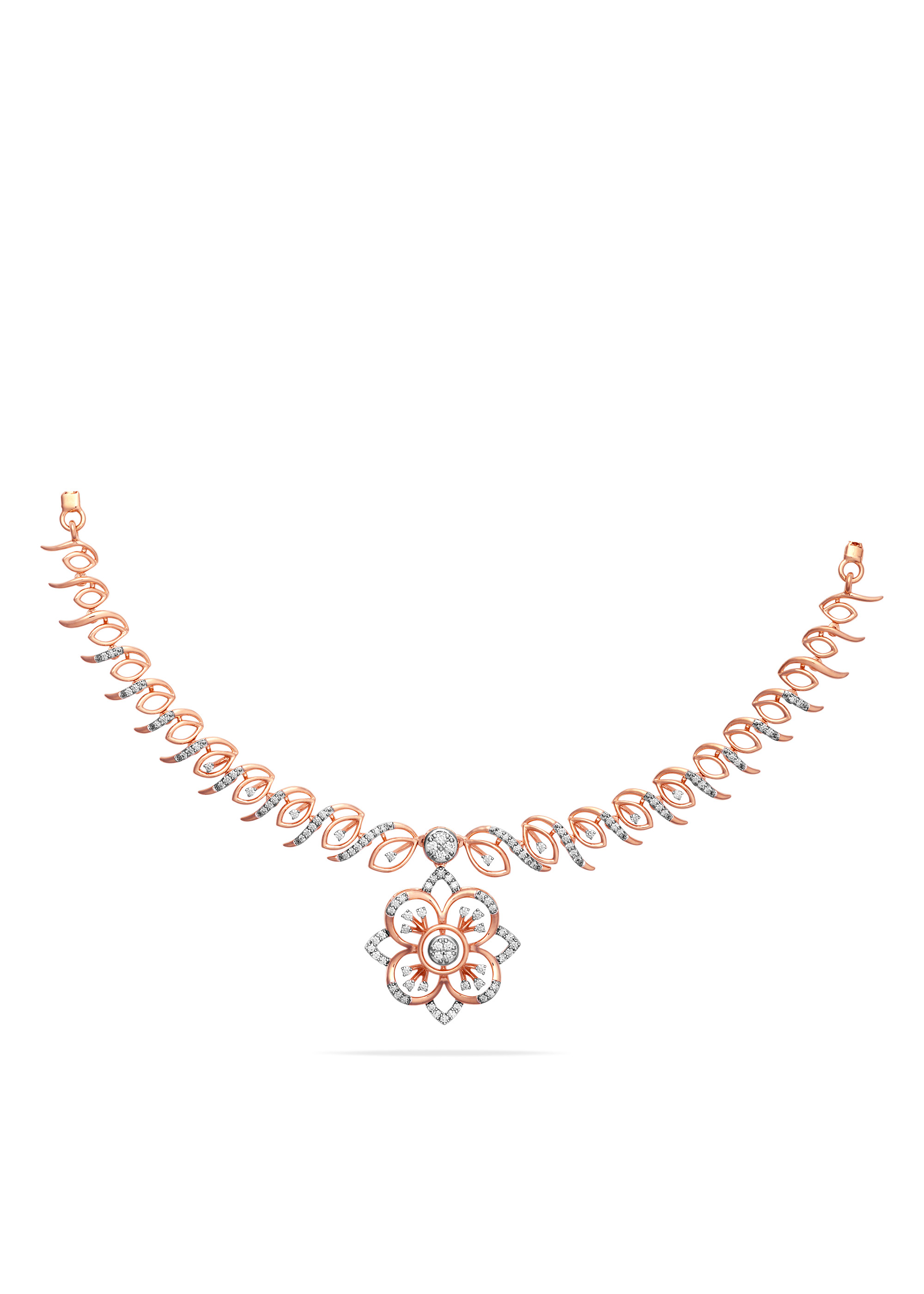 Petal Cascade Diamond Necklace